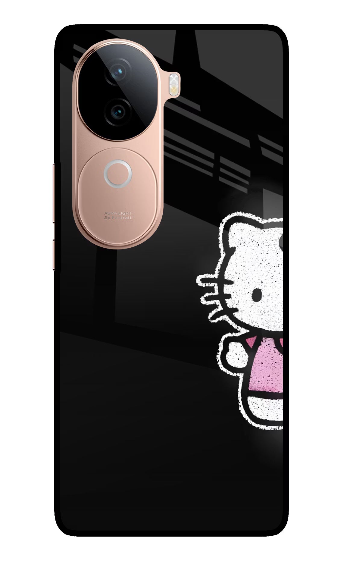 Kitty Charm IQOO Z9s 5G Glass Case - Kitty Charm IQOO Z9s 5G Glass Case Kitty Charm IQOO Z9s 5G Glass Case