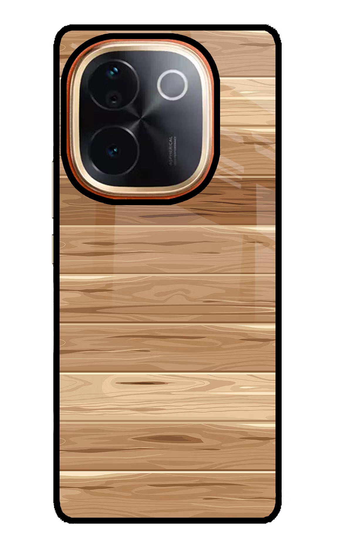 Wooden Vector IQOO Z9S Pro 5G Glass Case Back Cover by Casekaro