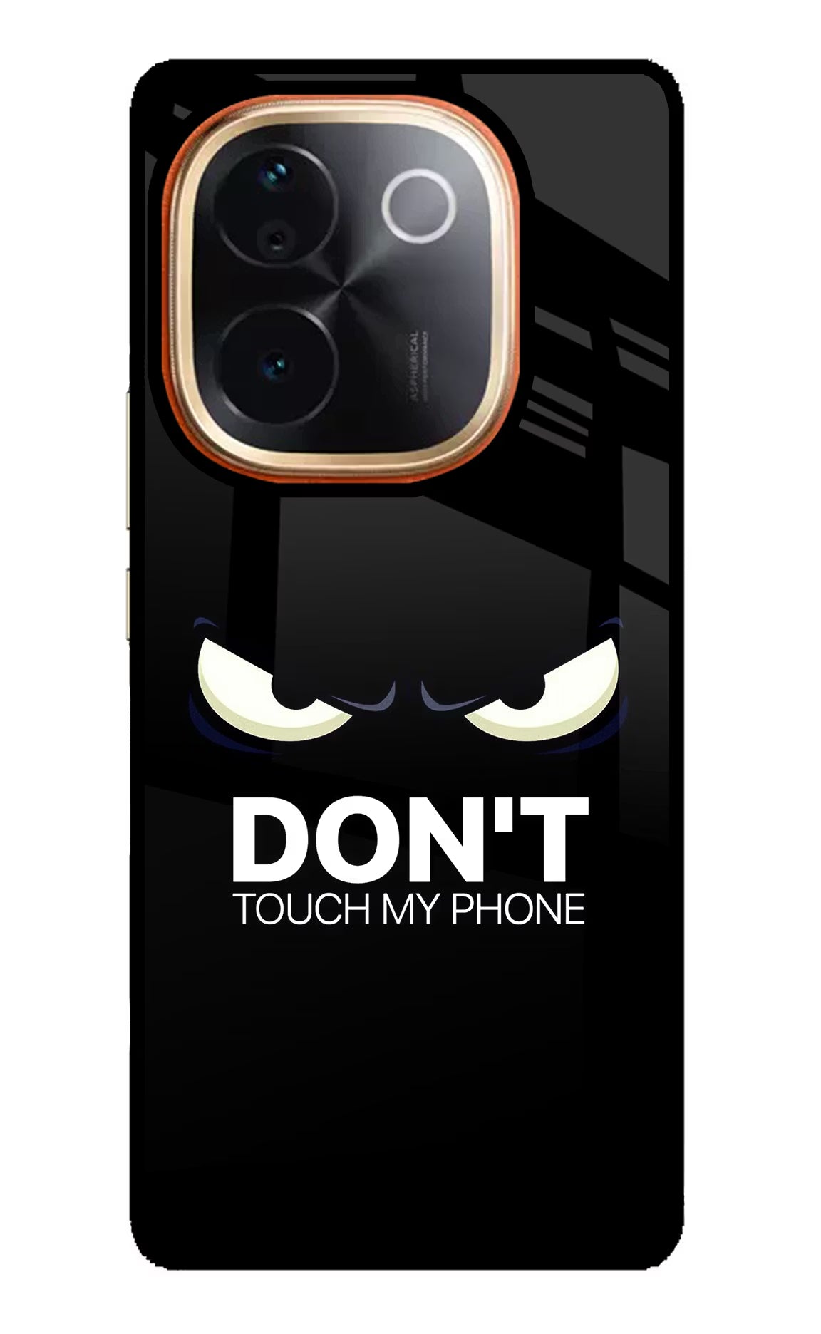 Don'T Touch My Phone IQOO Z9S Pro 5G Glass Case Back Cover by Casekaro