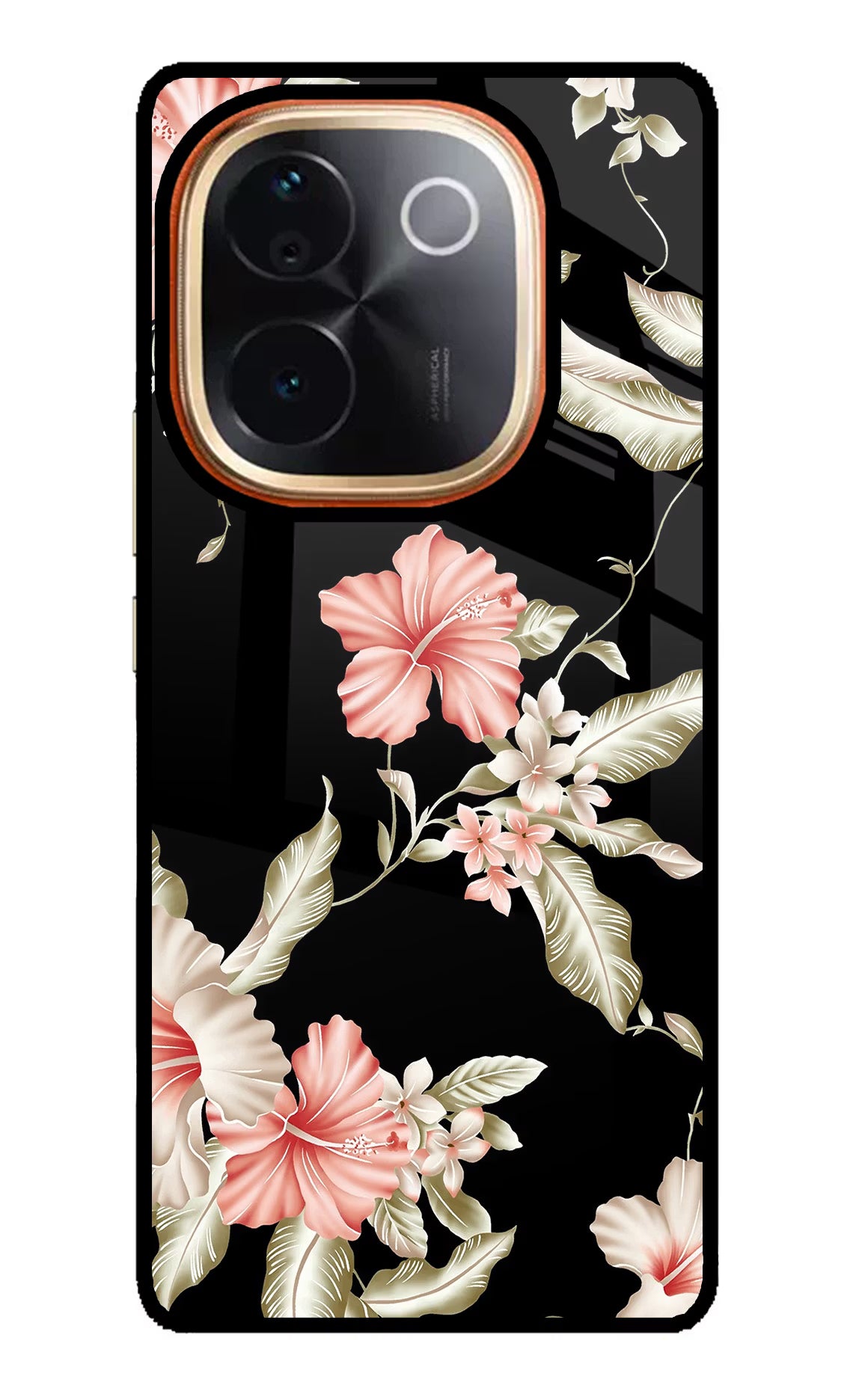 Flowers IQOO Z9S Pro 5G Glass Case Back Cover by Casekaro