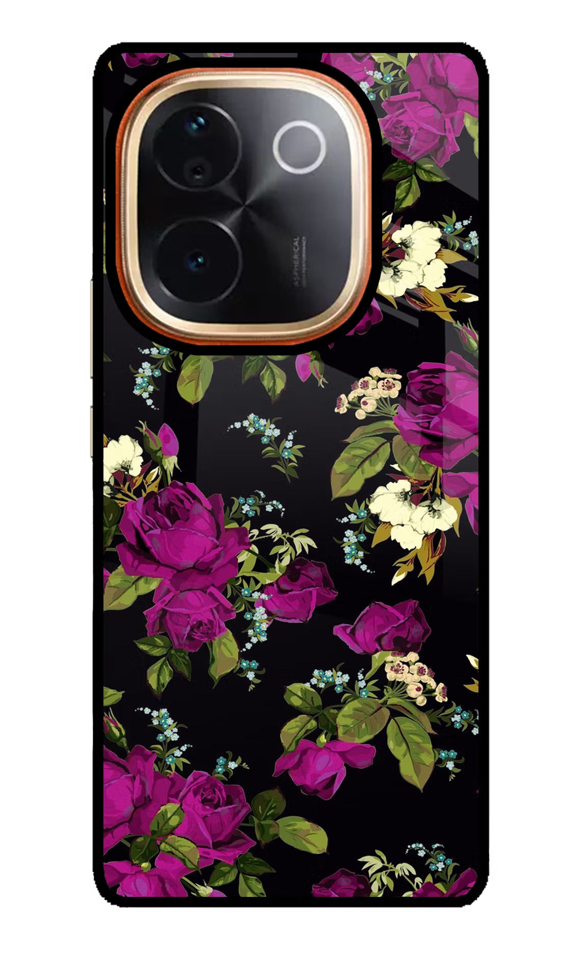 Flowers IQOO Z9S Pro 5G Glass Case Back Cover by Casekaro