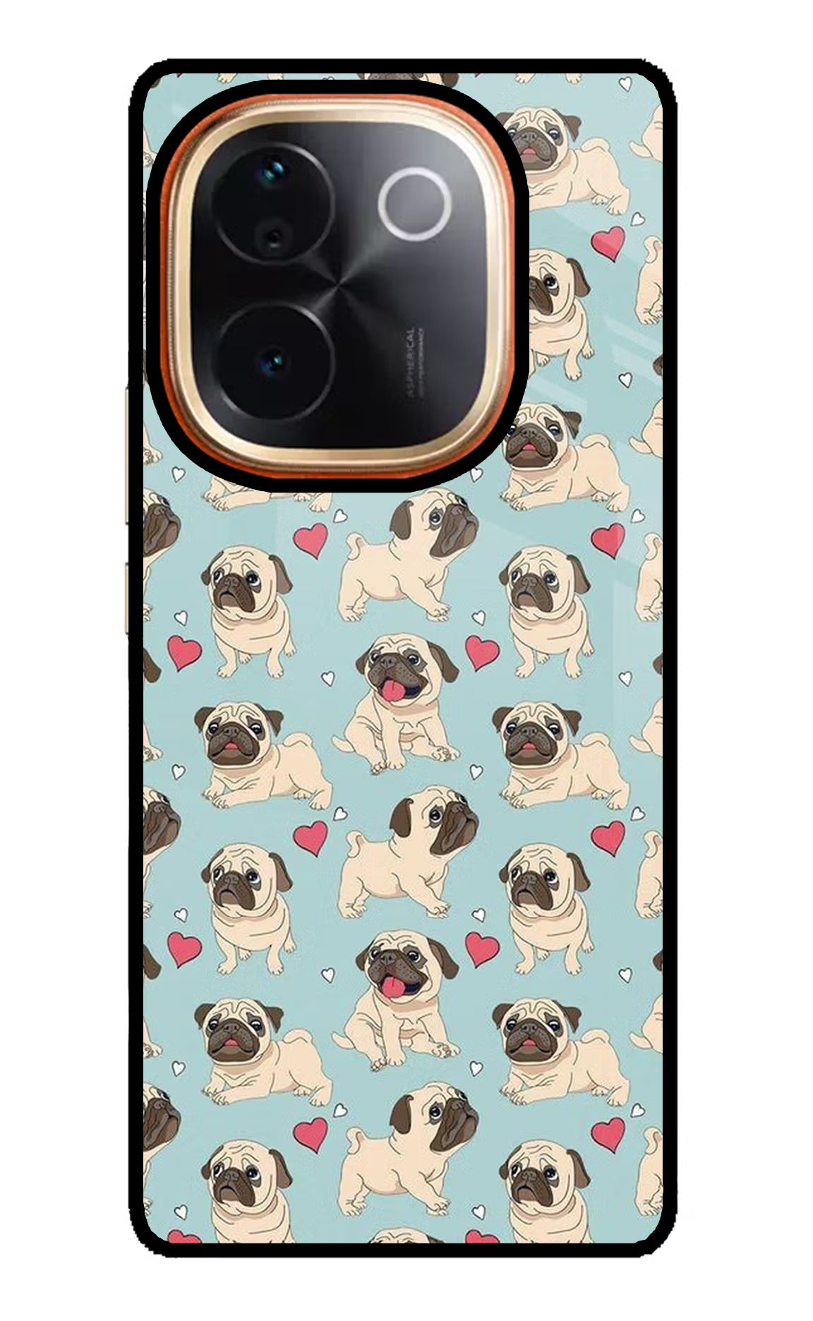 Pug Dog IQOO Z9S Pro 5G Glass Case Back Cover by Casekaro