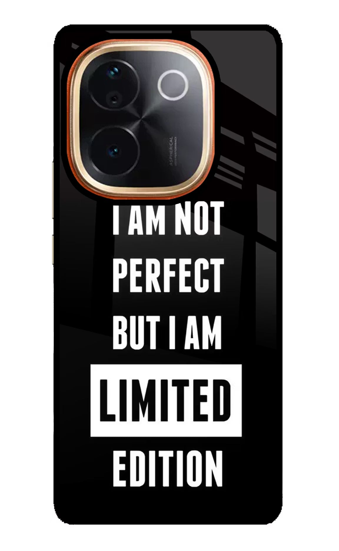 I Am Not Perfect But I Am Limited Edition IQOO Z9S Pro 5G Glass Case Back Cover by Casekaro