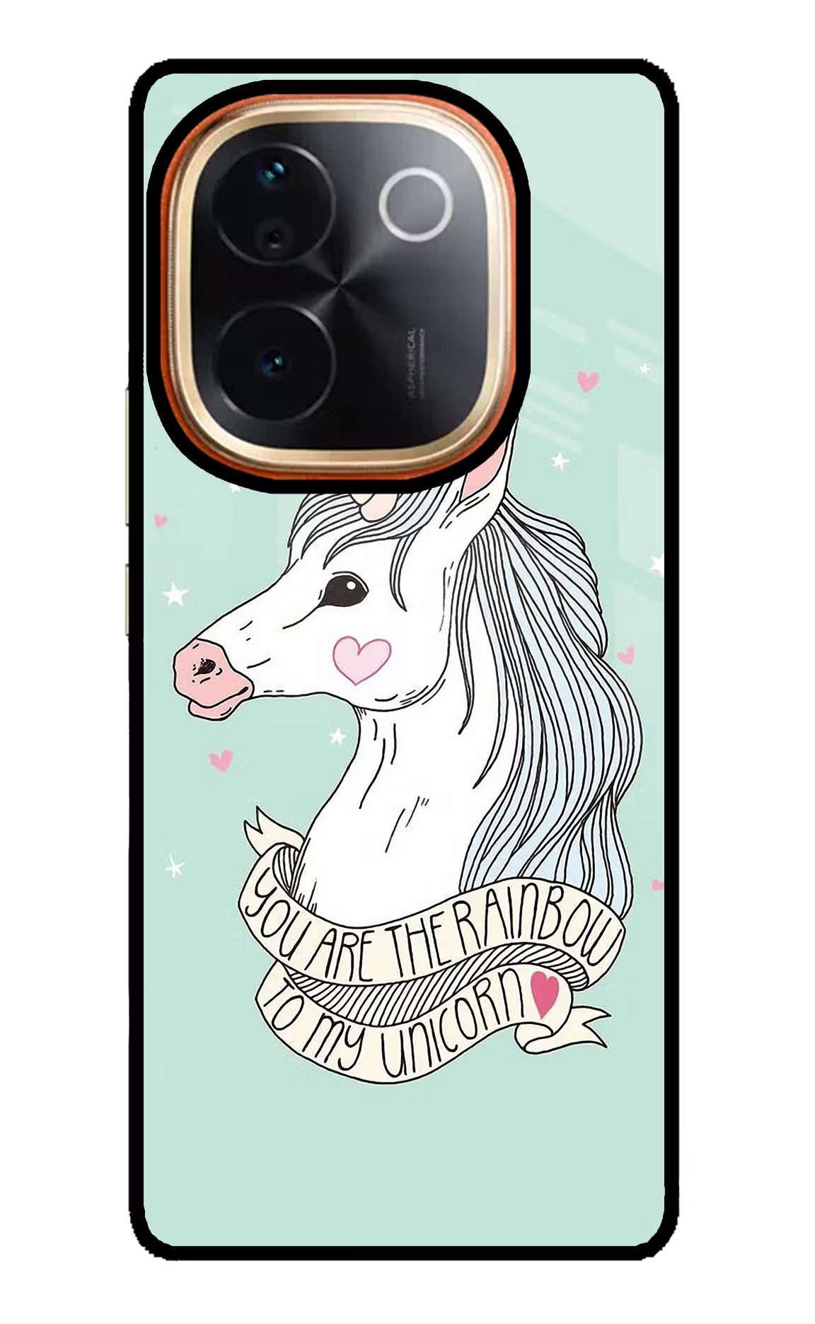 Unicorn Wallpaper IQOO Z9S Pro 5G Glass Case Back Cover by Casekaro