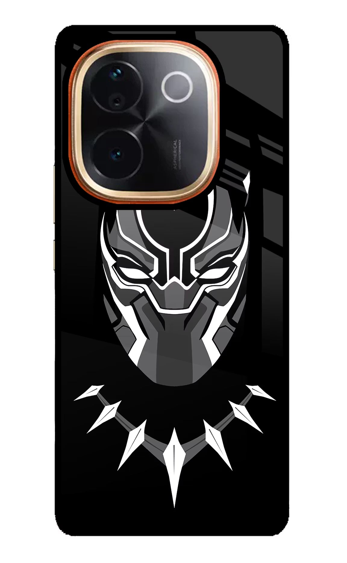 Black Panther IQOO Z9S Pro 5G Glass Case Back Cover by Casekaro