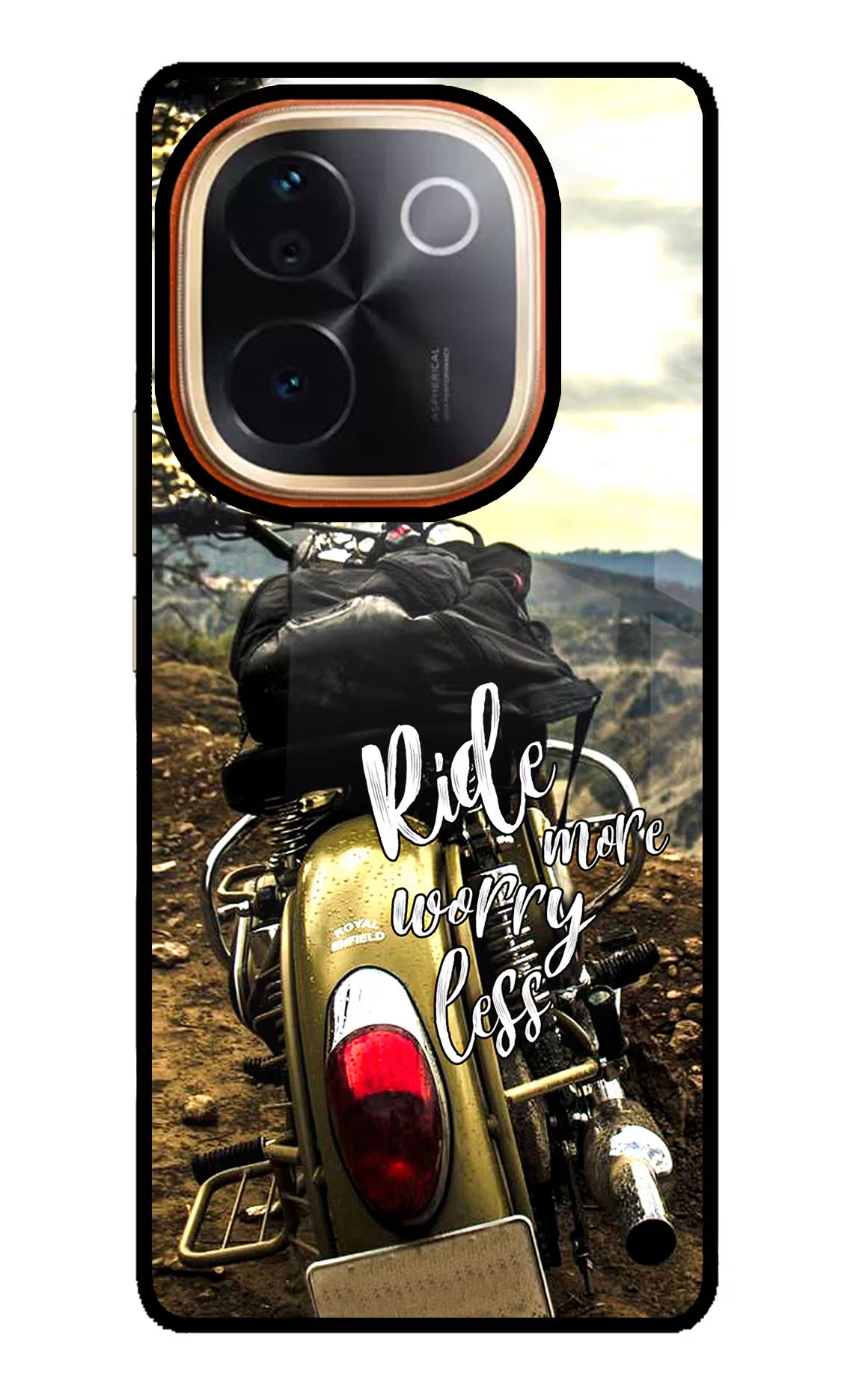 Ride More Worry Less IQOO Z9S Pro 5G Glass Case - Ride More Worry Less IQOO Z9S Pro 5G Glass Case Ride More Worry Less IQOO Z9S Pro 5G Glass Case