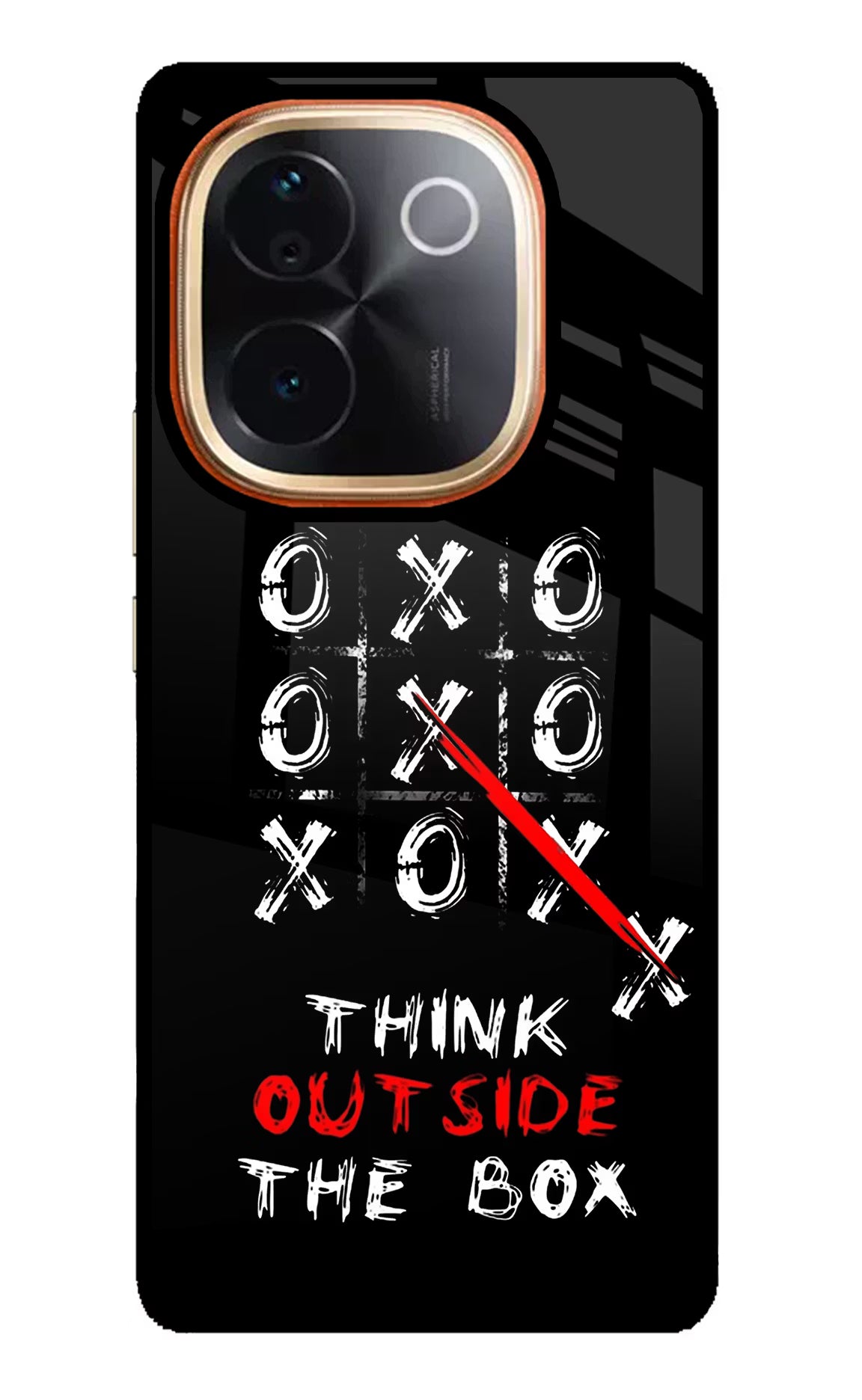 Think out of the BOX IQOO Z9S Pro 5G Glass Case Back Cover by Casekaro