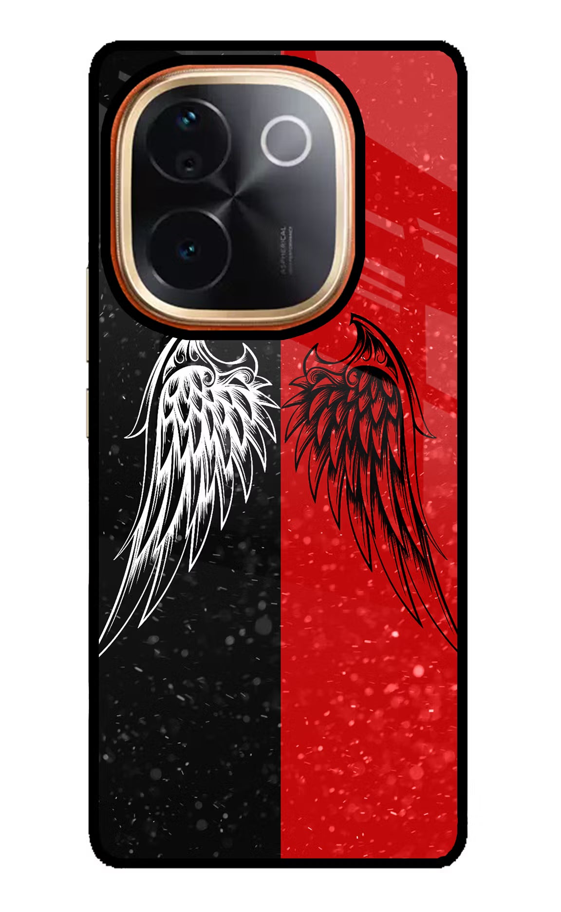 Wings IQOO Z9S Pro 5G Glass Case Back Cover by Casekaro