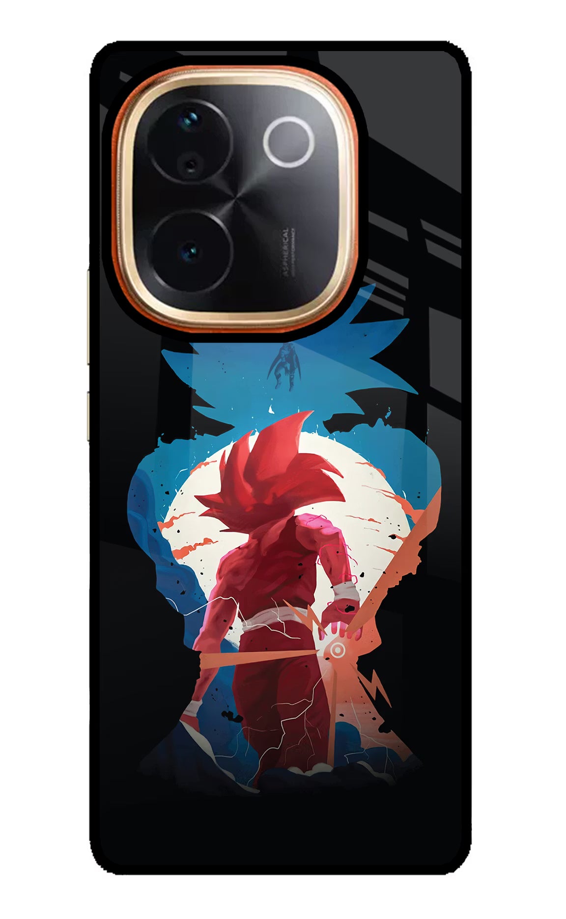 Goku IQOO Z9S Pro 5G Glass Case - Goku IQOO Z9S Pro 5G Glass Case Goku IQOO Z9S Pro 5G Glass Case