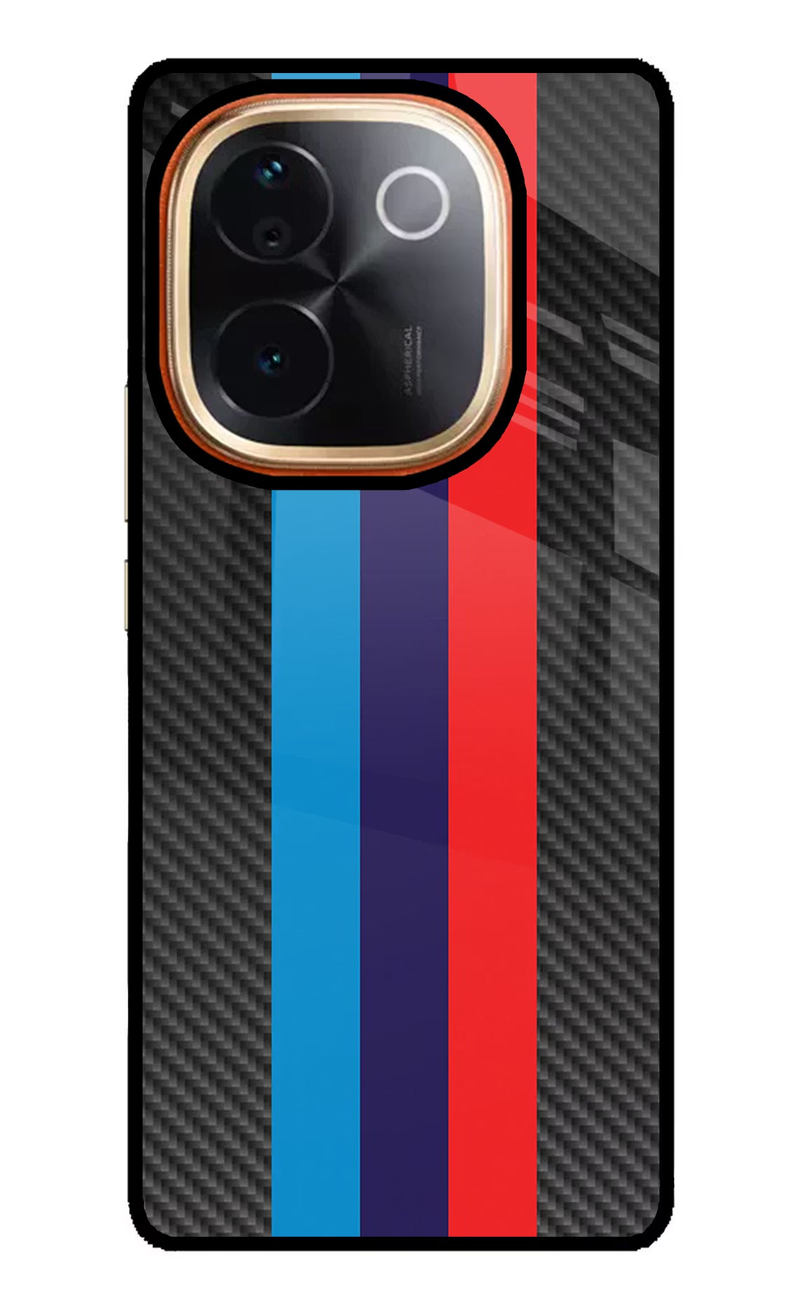 BMW Stripes Pattern IQOO Z9S Pro 5G Glass Case - BMW Stripes Pattern IQOO Z9S Pro 5G Glass Case BMW Stripes Pattern IQOO Z9S Pro 5G Glass Case