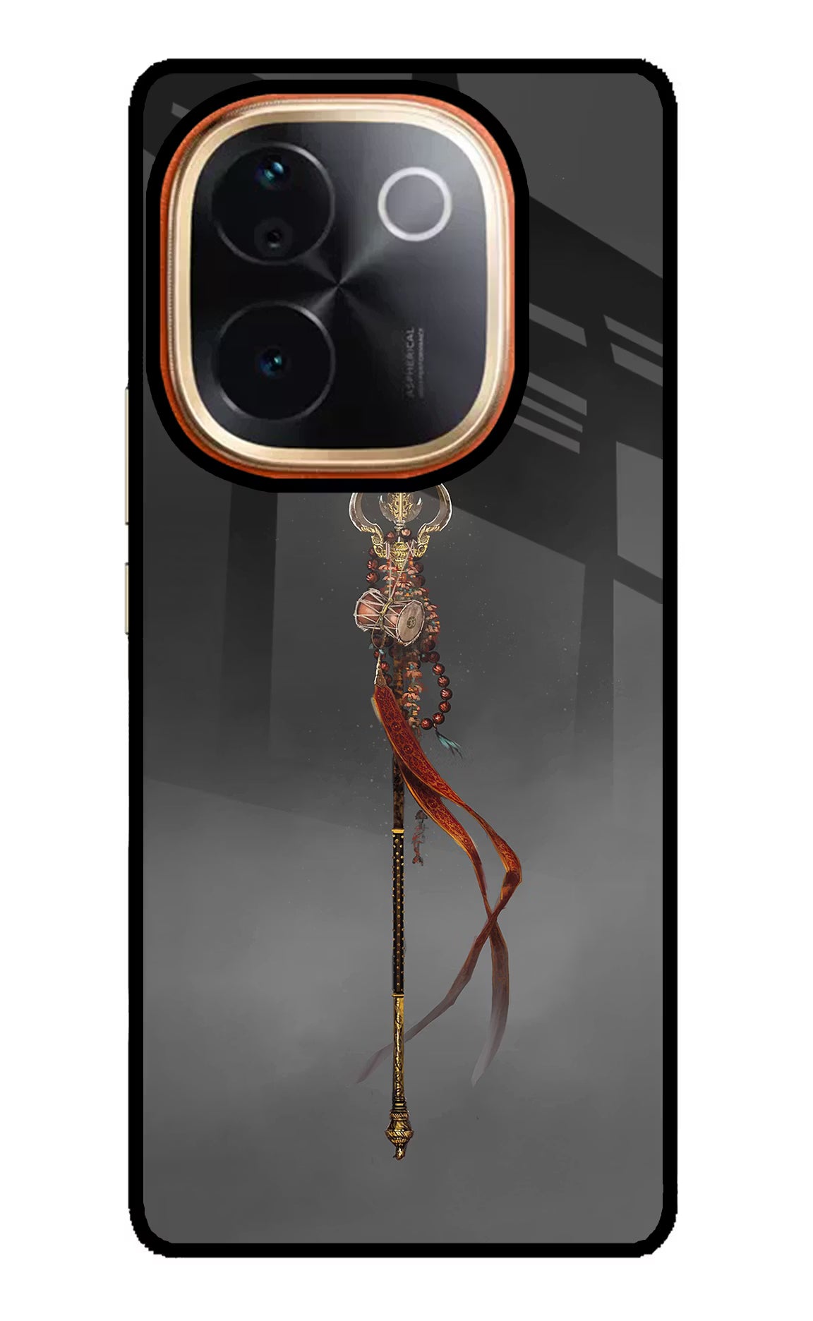 Shiv Trishul IQOO Z9S Pro 5G Glass Case Back Cover by Casekaro