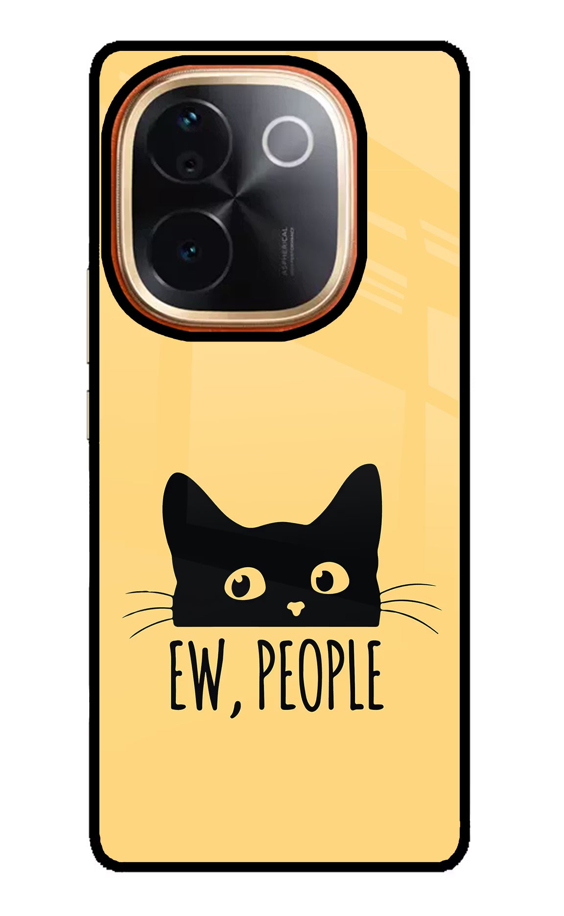 Ew People Catitude IQOO Z9S Pro 5G Glass Case - Ew People Catitude IQOO Z9S Pro 5G Glass Case Ew People Catitude IQOO Z9S Pro 5G Glass Case