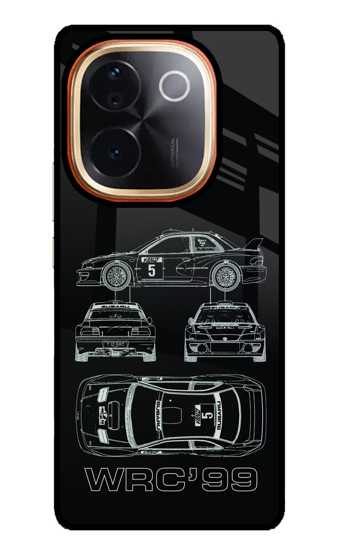 WRC'99 IQOO Z9S Pro 5G Glass Case Back Cover by Casekaro