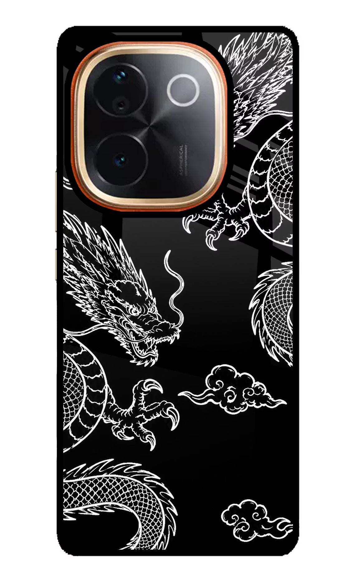 Twin Dragons IQOO Z9S Pro 5G Glass Case - Twin Dragons IQOO Z9S Pro 5G Glass Case Twin Dragons IQOO Z9S Pro 5G Glass Case