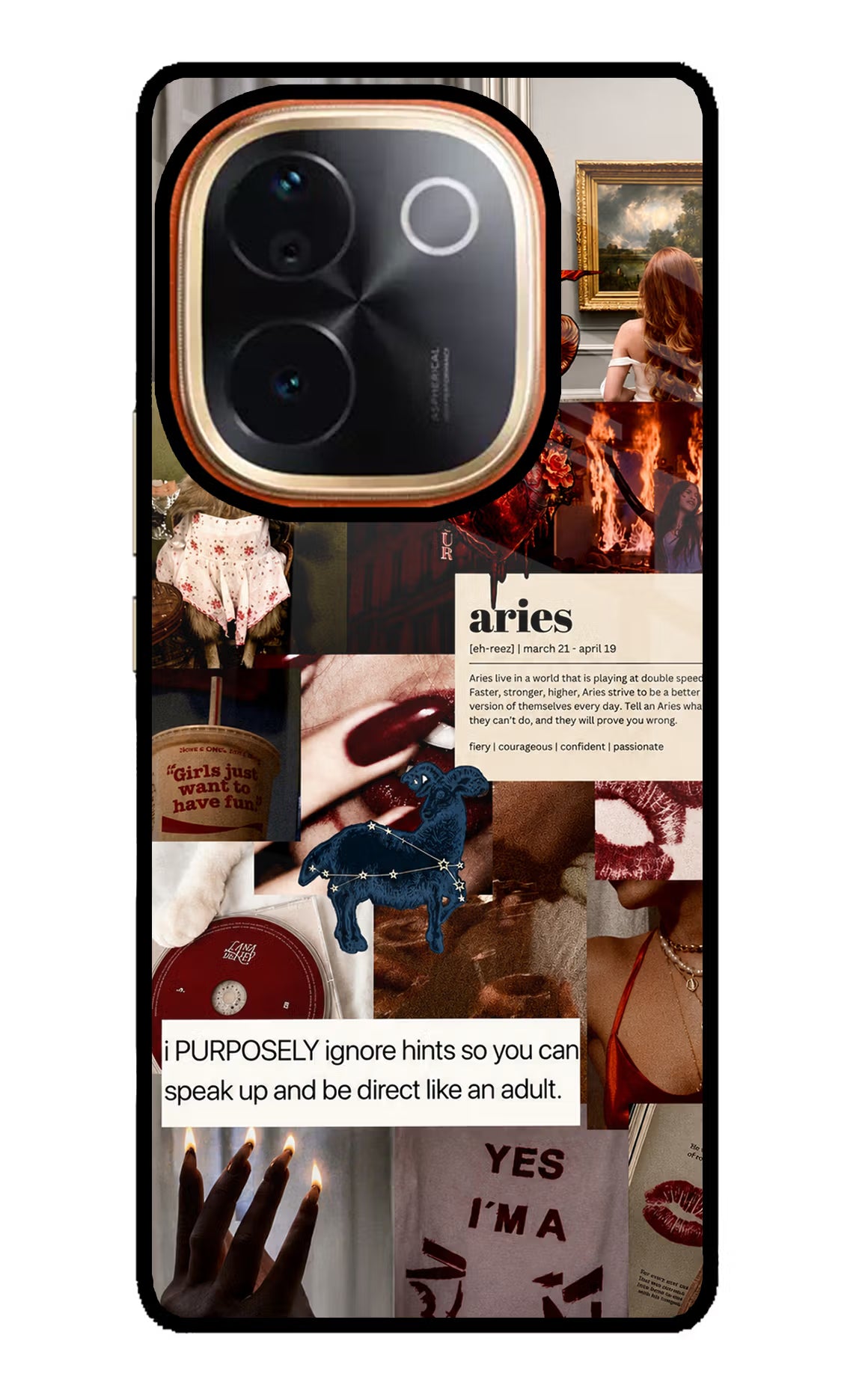 Zodiac Aries IQOO Z9S Pro 5G Glass Case - Zodiac Aries IQOO Z9S Pro 5G Glass Case Zodiac Aries IQOO Z9S Pro 5G Glass Case