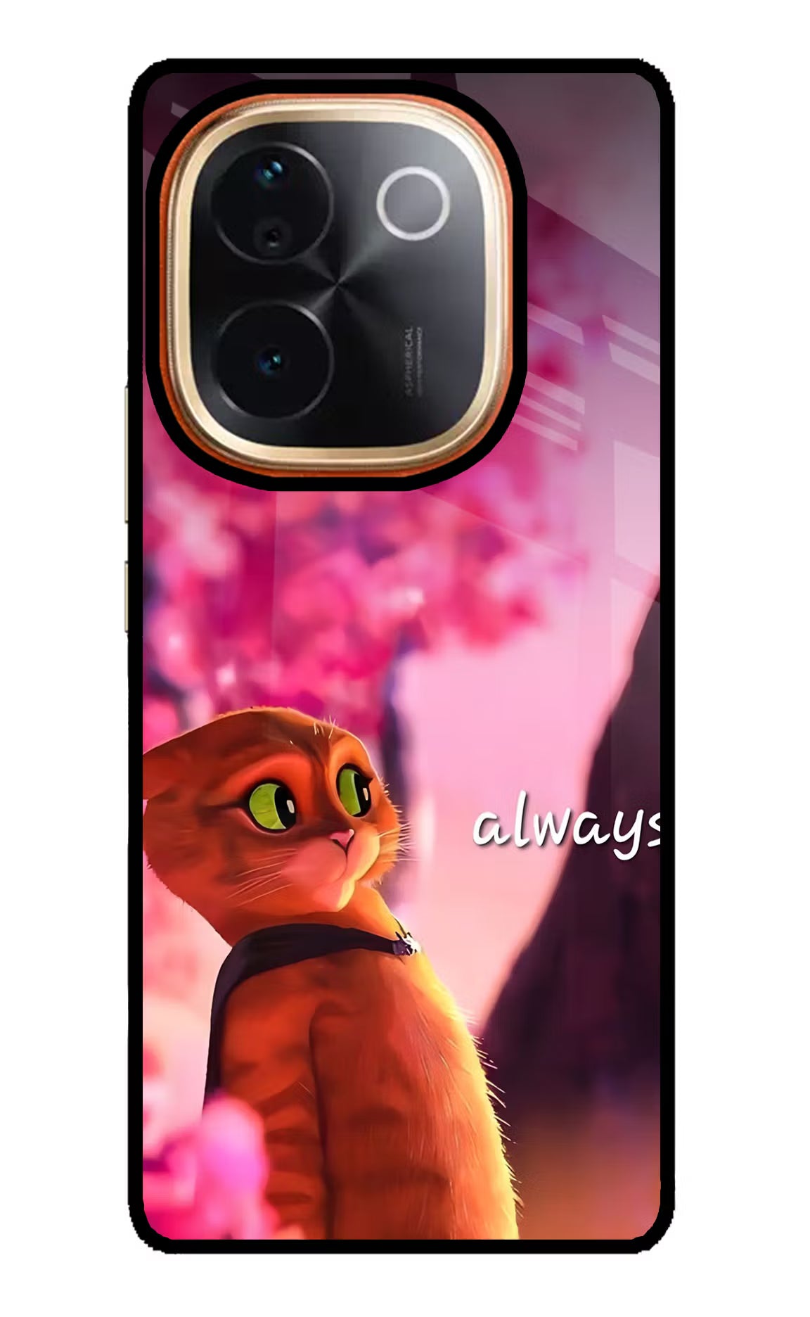Always Cat IQOO Z9S Pro 5G Glass Case - Always Cat IQOO Z9S Pro 5G Glass Case Always Cat IQOO Z9S Pro 5G Glass Case