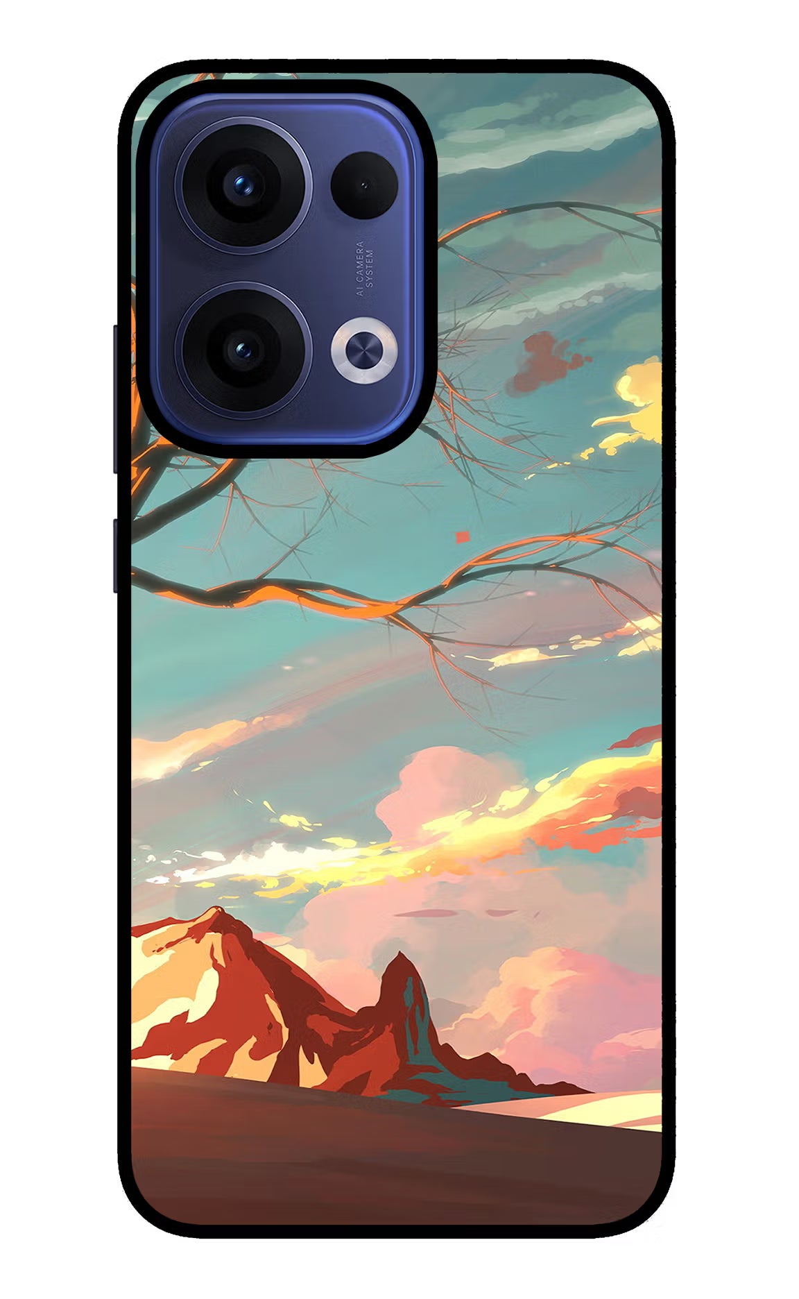 Scenery Oppo Reno13 5G Back Cover - Scenery Oppo Reno13 5G Glass Case Back Cover by Casekaro Scenery Oppo Reno13 5G Glass Case Back Cover by Casekaro