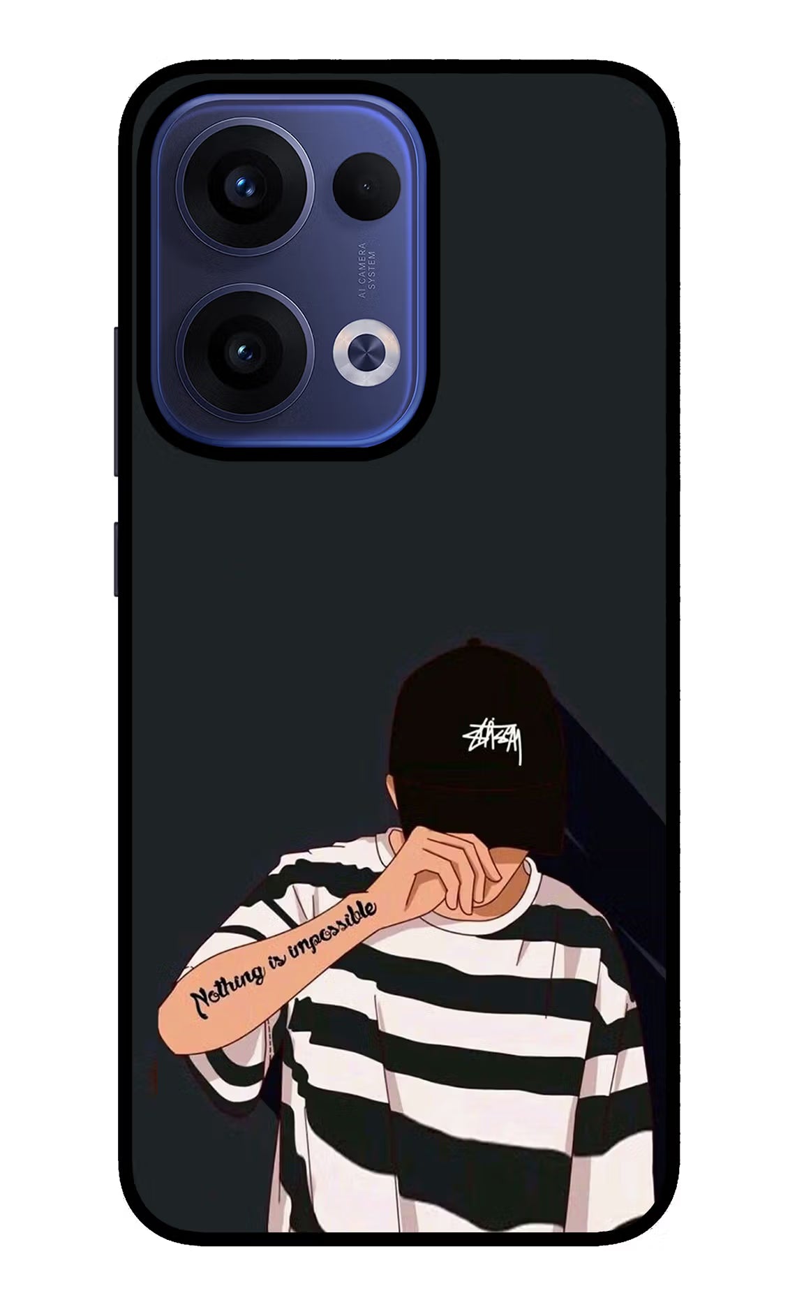Aesthetic Boy Oppo Reno13 5G Glass Case - Aesthetic Boy Oppo Reno13 5G Glass Case Aesthetic Boy Oppo Reno13 5G Glass Case