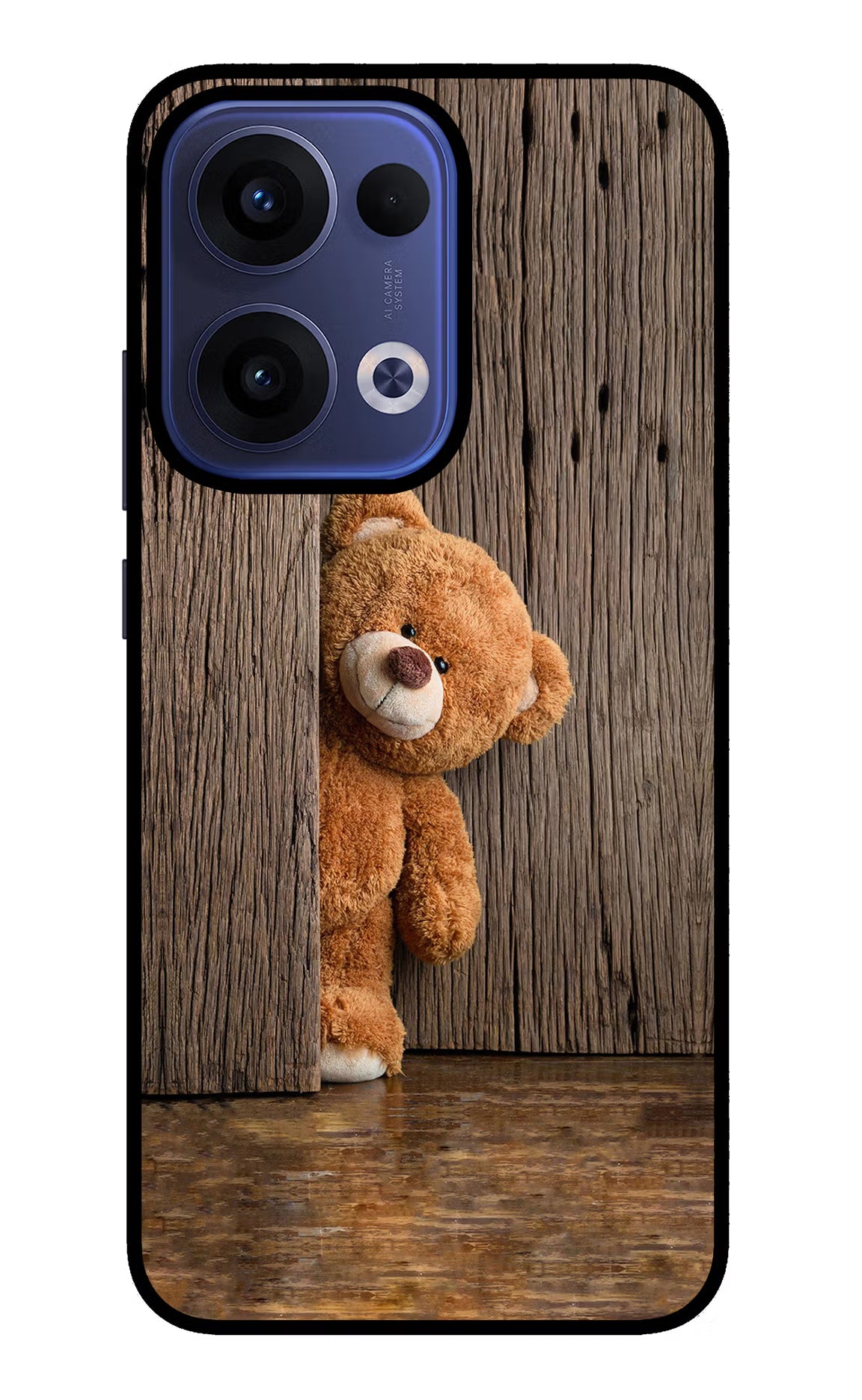 Teddy Wooden Oppo Reno13 5G Glass Case - Teddy Wooden Oppo Reno13 5G Glass Case Teddy Wooden Oppo Reno13 5G Glass Case