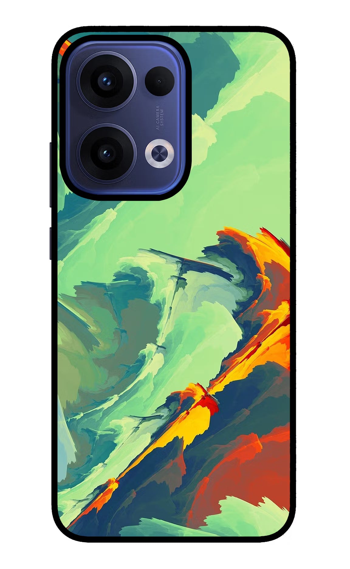 Paint Art Oppo Reno13 5G Glass Case Back Cover by Casekaro