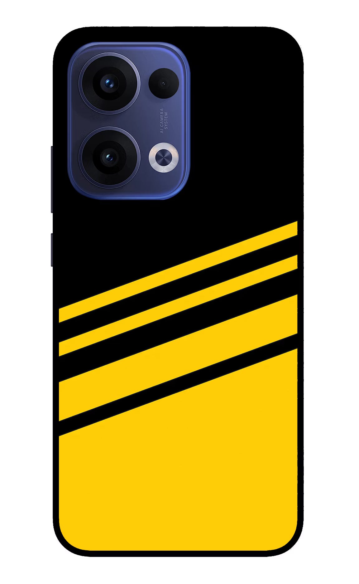 Yellow Shades Oppo Reno13 5G Glass Case Back Cover by Casekaro