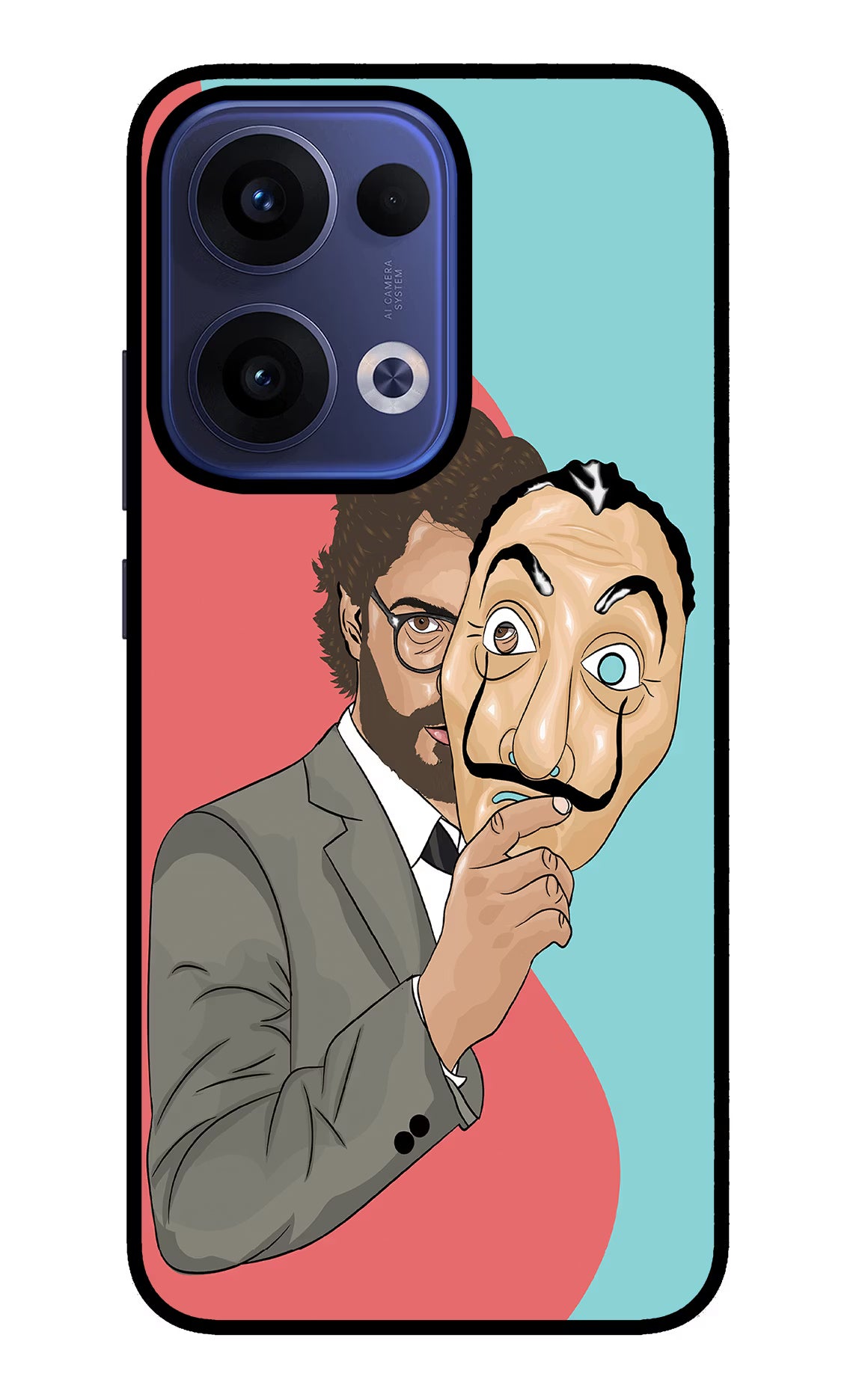 Professor Oppo Reno13 5G Glass Case Back Cover by Casekaro