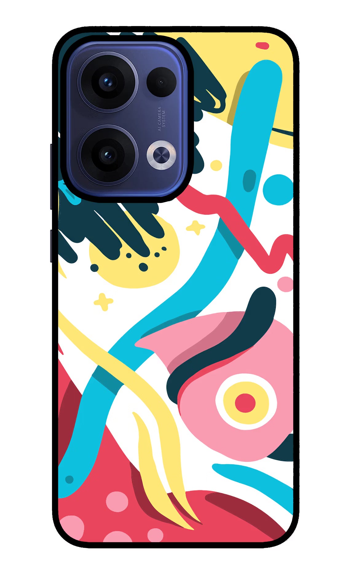 Trippy Oppo Reno13 5G Glass Case Back Cover by Casekaro