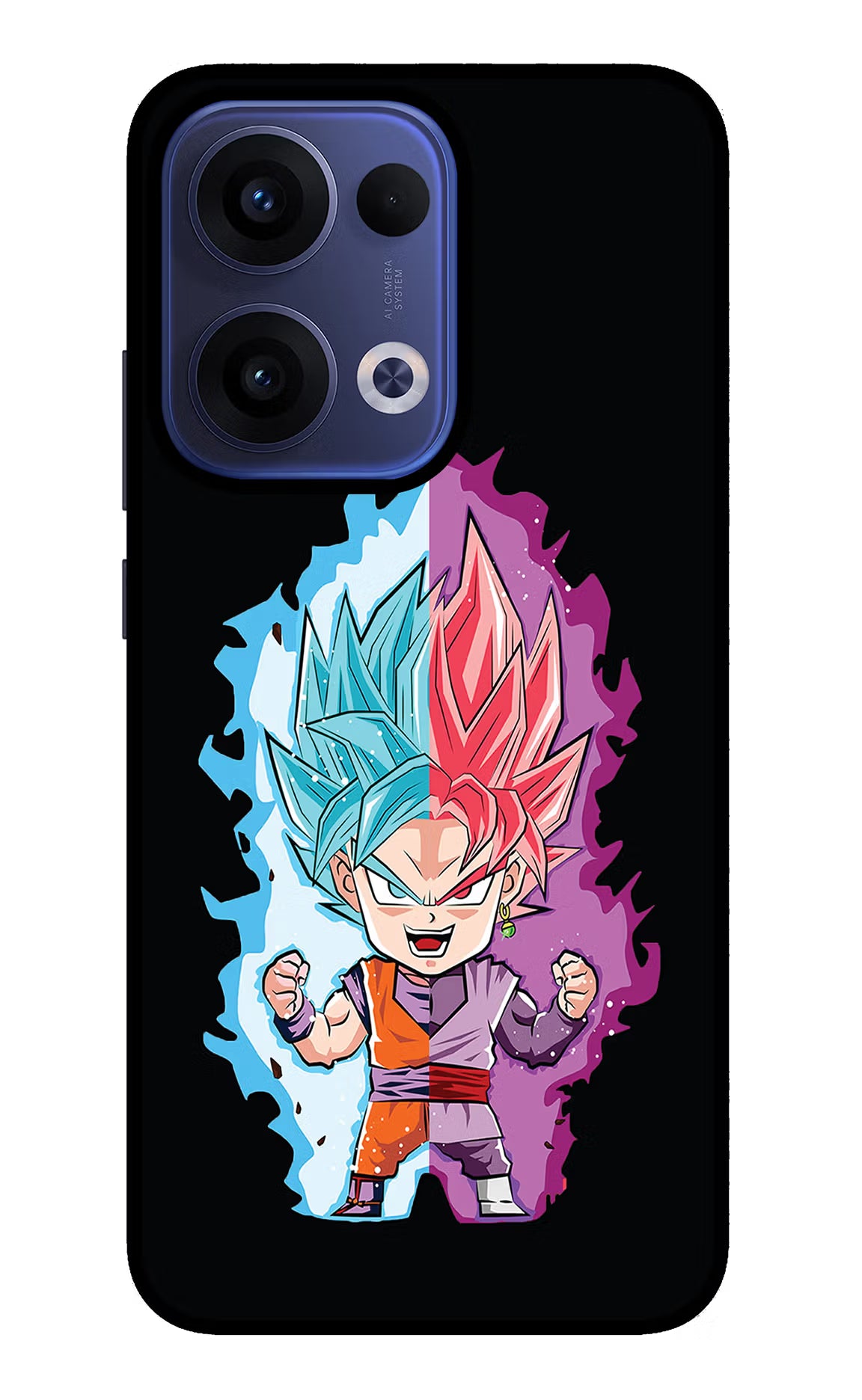 Chota Goku Oppo Reno13 5G Glass Case Back Cover by Casekaro