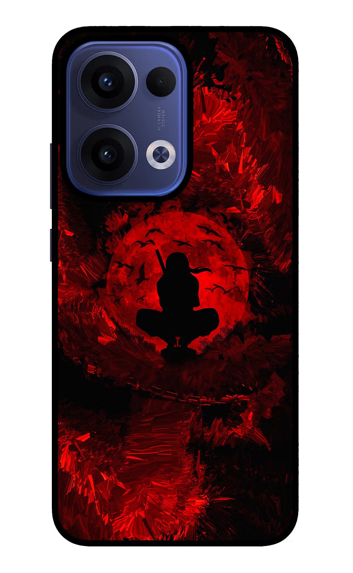 Itachi Uchiha Oppo Reno13 5G Glass Case Back Cover by Casekaro