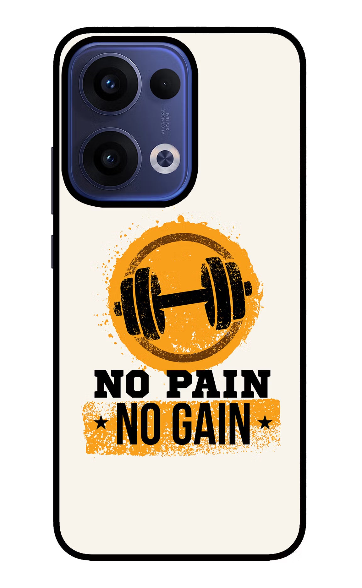 No Pain No Gain Oppo Reno13 5G Glass Case - No Pain No Gain Oppo Reno13 5G Glass Case No Pain No Gain Oppo Reno13 5G Glass Case