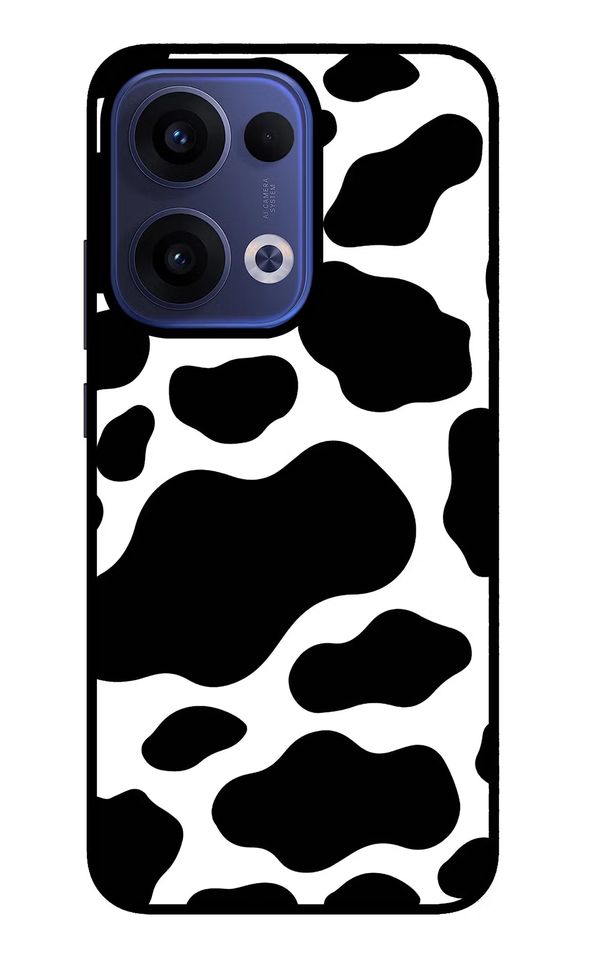Cow Spots Oppo Reno13 5G Glass Case Back Cover by Casekaro