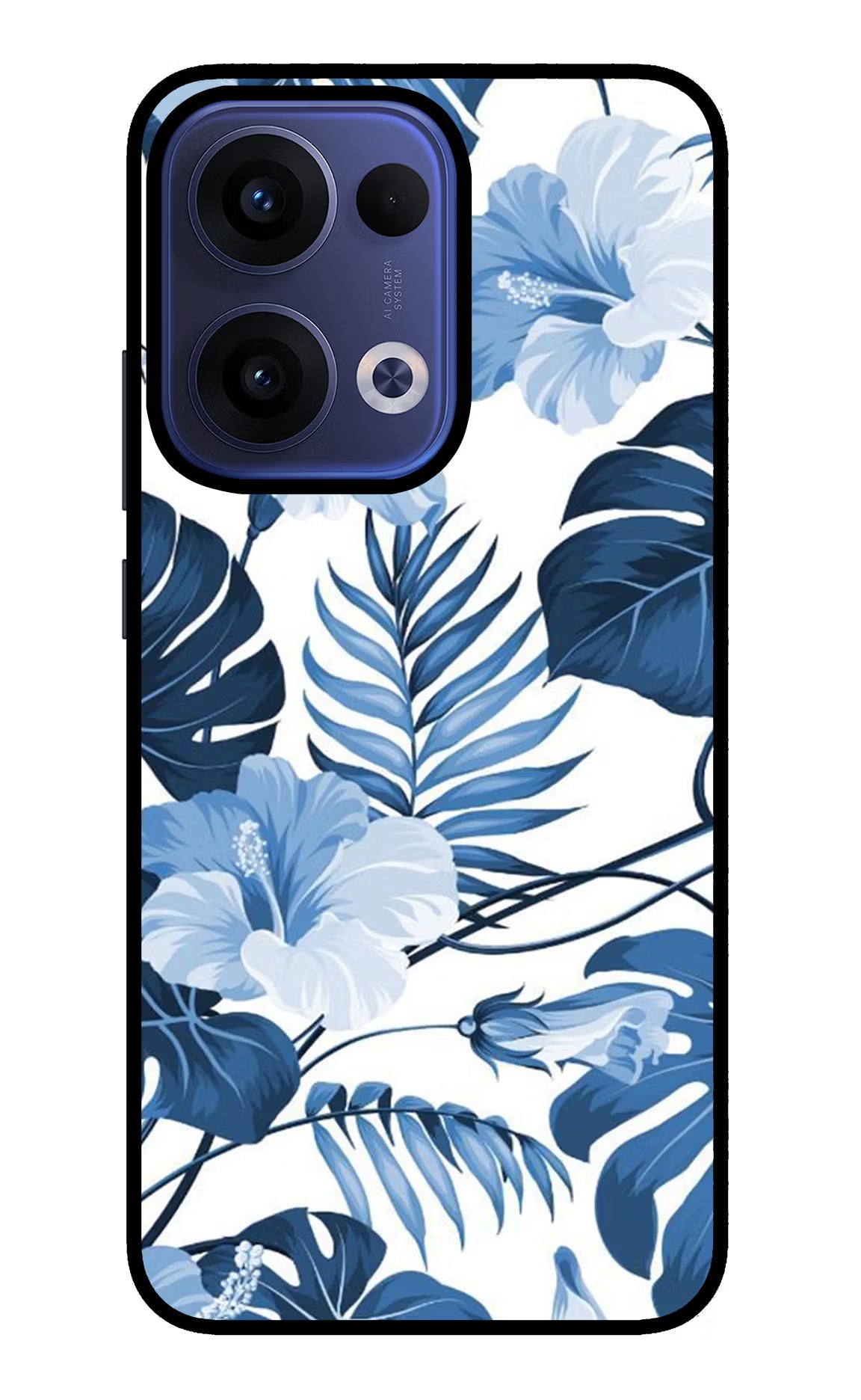 Fabric Art Oppo Reno13 5G Glass Case Back Cover by Casekaro