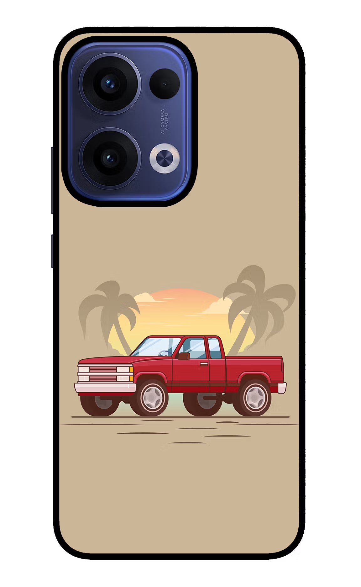 Desert Classic Drive Oppo Reno13 5G Glass Case - Desert Classic Drive Oppo Reno13 5G Glass Case Desert Classic Drive Oppo Reno13 5G Glass Case