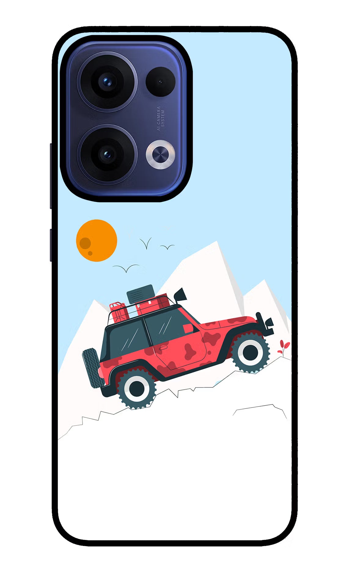 Mountain Trail Beast Oppo Reno13 5G Glass Case Back Cover by Casekaro