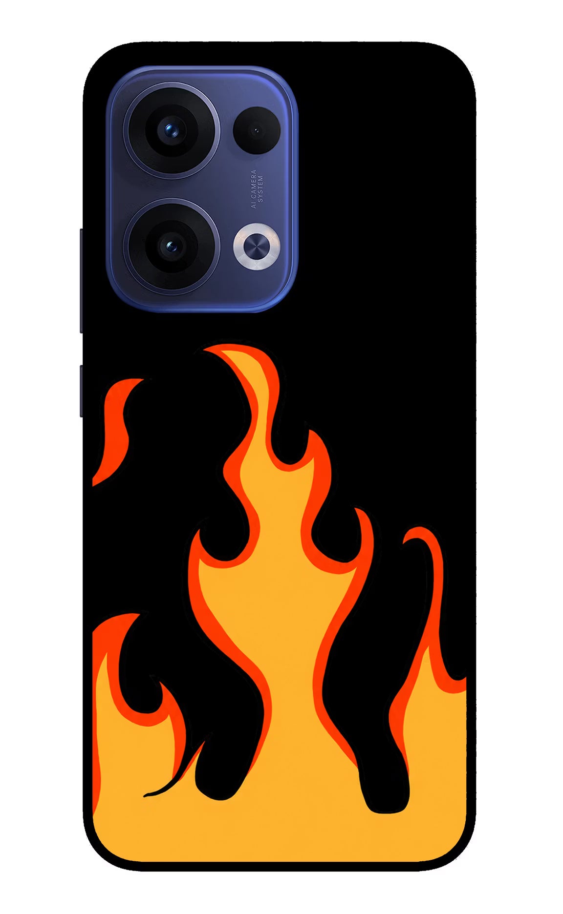 Fired Up – Black Oppo Reno13 5G Glass Case - Fired Up – Black Oppo Reno13 5G Glass Case Fired Up – Black Oppo Reno13 5G Glass Case