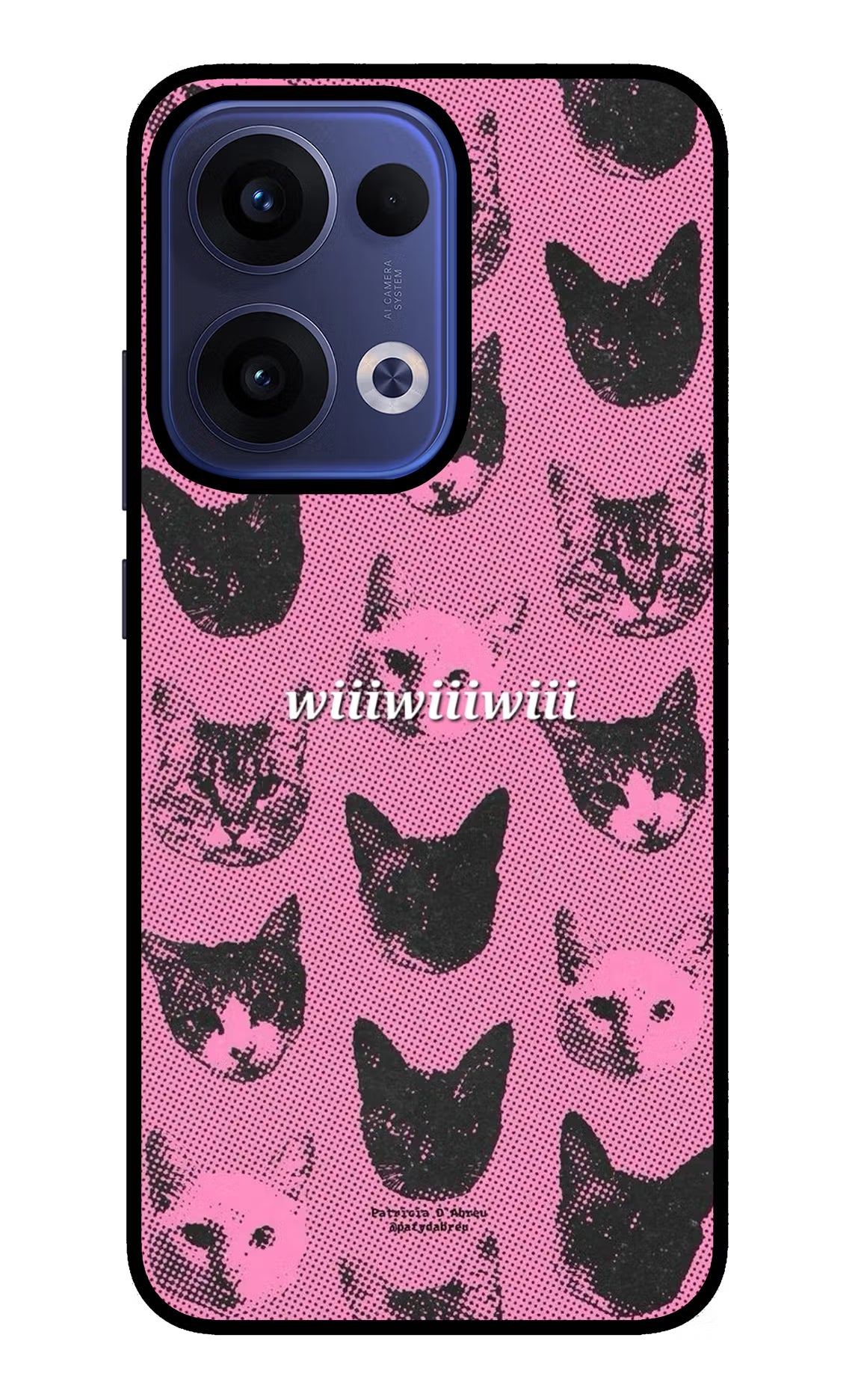 Pink Cats Oppo Reno13 5G Glass Case - Pink Cats Oppo Reno13 5G Glass Case Pink Cats Oppo Reno13 5G Glass Case