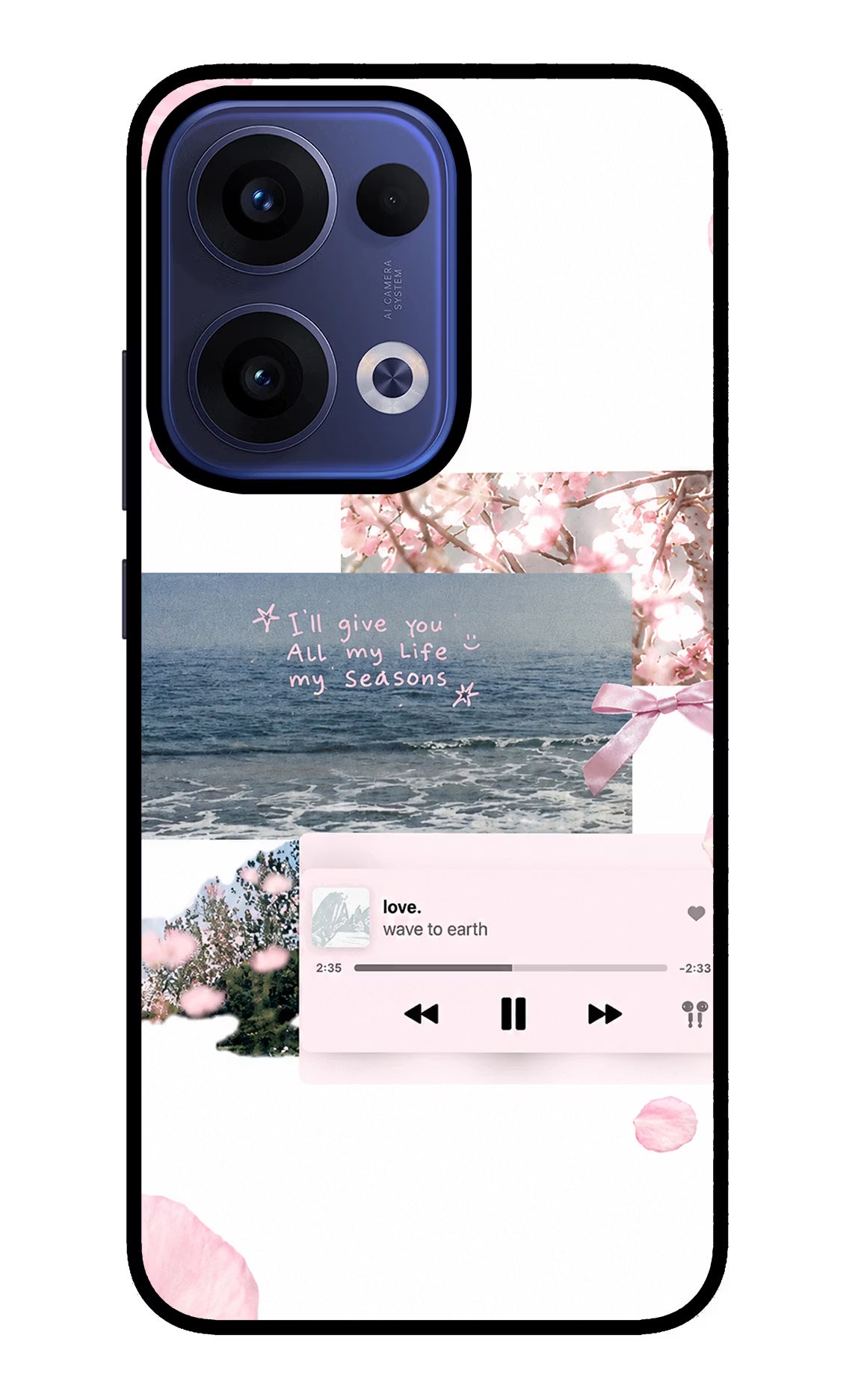 Wave to earth Oppo Reno13 5G Glass Case - Wave to earth Oppo Reno13 5G Glass Case Wave to earth Oppo Reno13 5G Glass Case