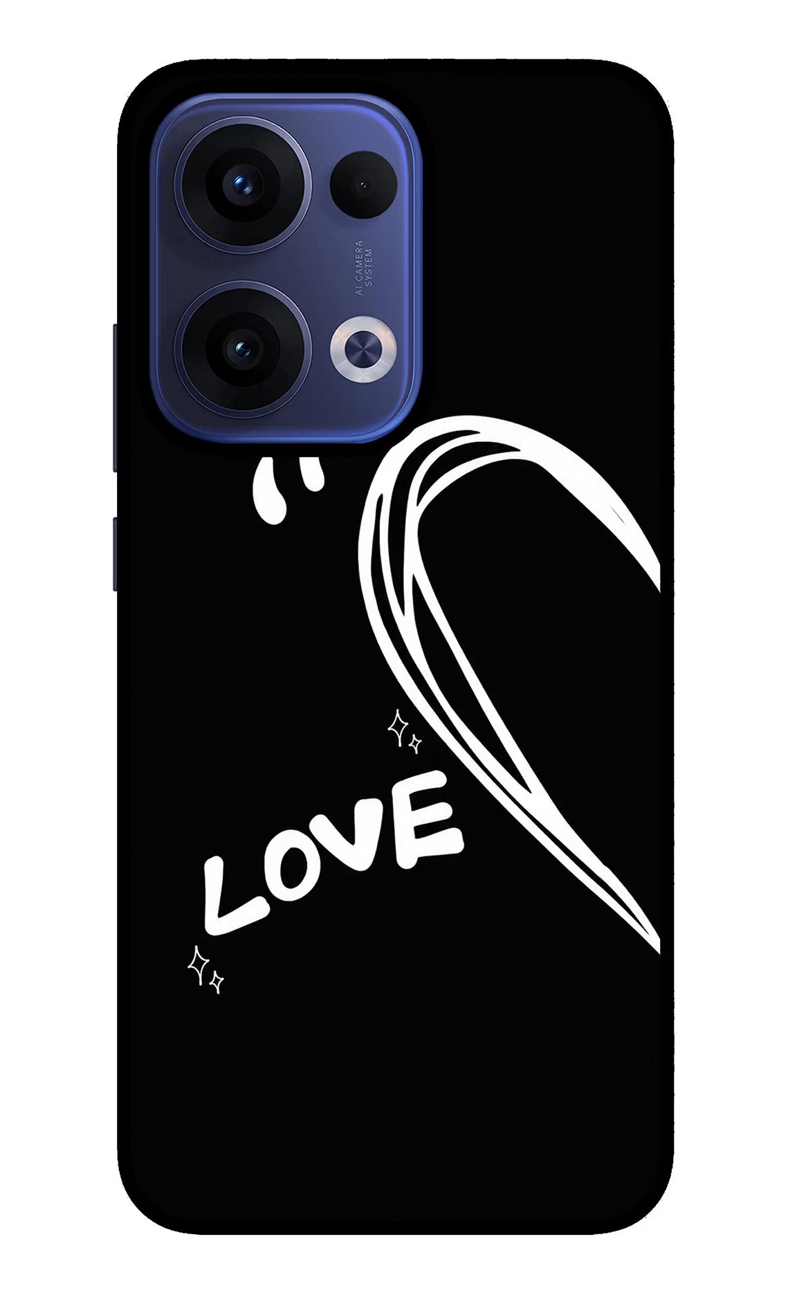 Love Line Oppo Reno13 5G Glass Case - Love Line Oppo Reno13 5G Glass Case Love Line Oppo Reno13 5G Glass Case