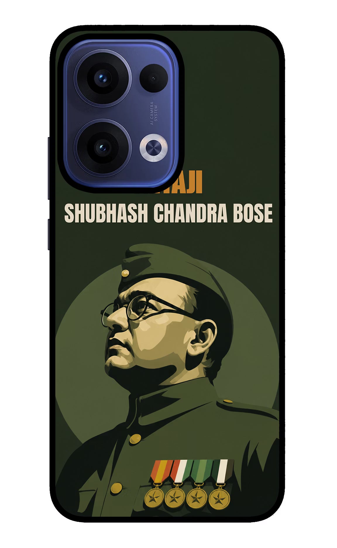 Netaji Legacy Oppo Reno13 5G Glass Case - Netaji Legacy Oppo Reno13 5G Glass Case Netaji Legacy Oppo Reno13 5G Glass Case