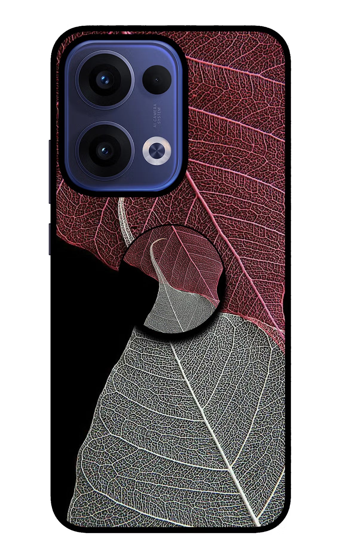 Leaf Pattern Oppo Reno13 5G Pop Case by Casekaro