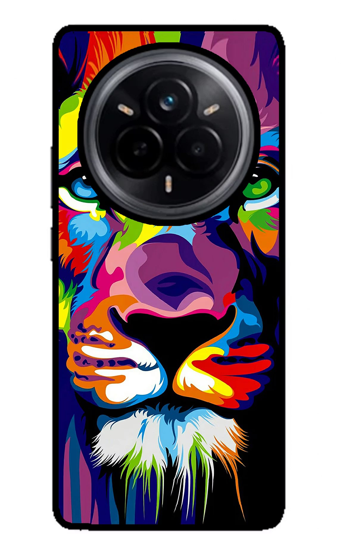 Lion Realme 14 Pro 5G Back Cover - Lion Realme 14 Pro 5G Glass Case Back Cover by Casekaro Lion Realme 14 Pro 5G Glass Case Back Cover by Casekaro