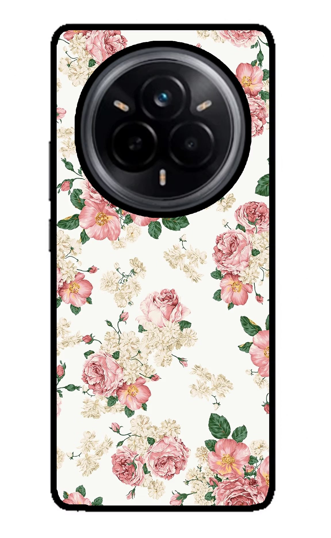 Flowers Realme 14 Pro 5G Glass Case - Flowers Realme 14 Pro 5G Glass Case Flowers Realme 14 Pro 5G Glass Case