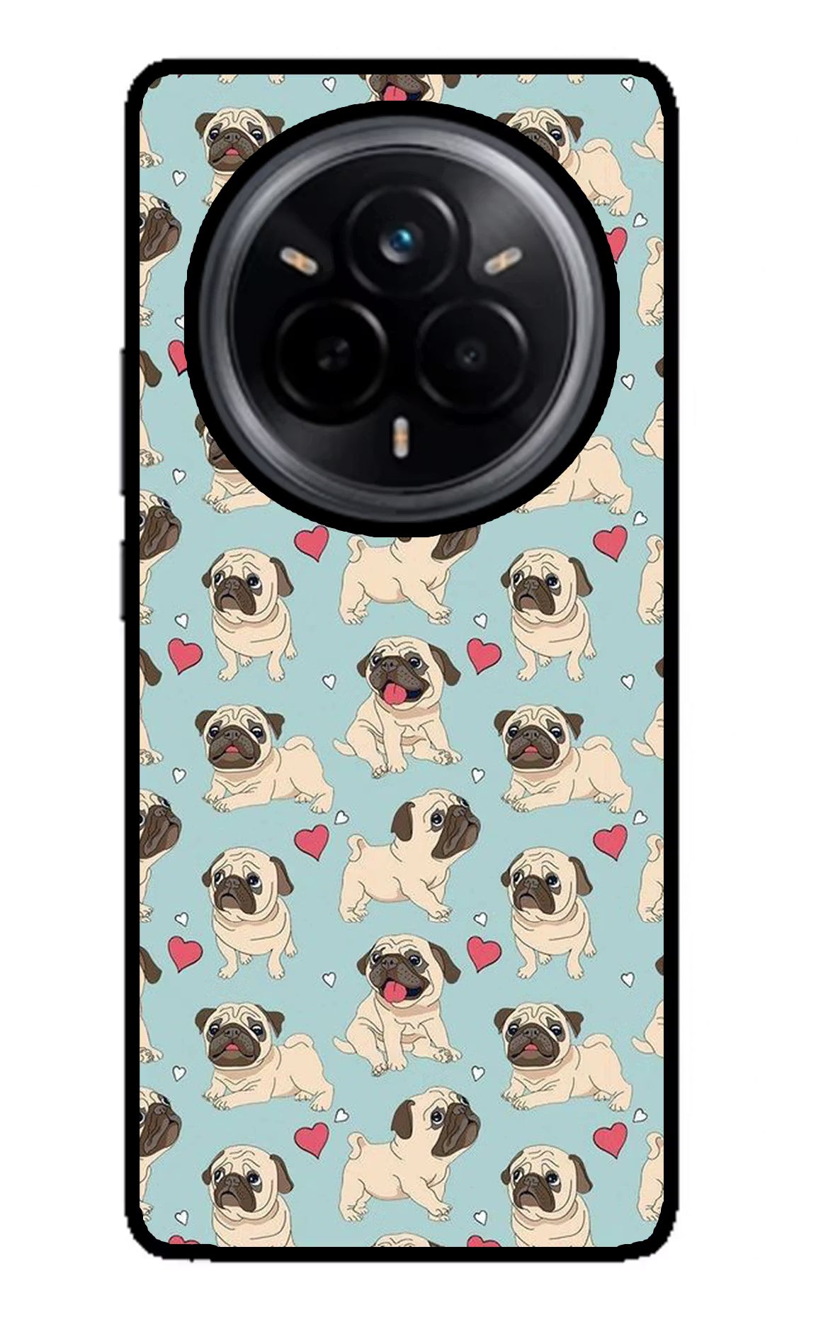 Pug Dog Realme 14 Pro 5G Glass Case - Pug Dog Realme 14 Pro 5G Glass Case Pug Dog Realme 14 Pro 5G Glass Case