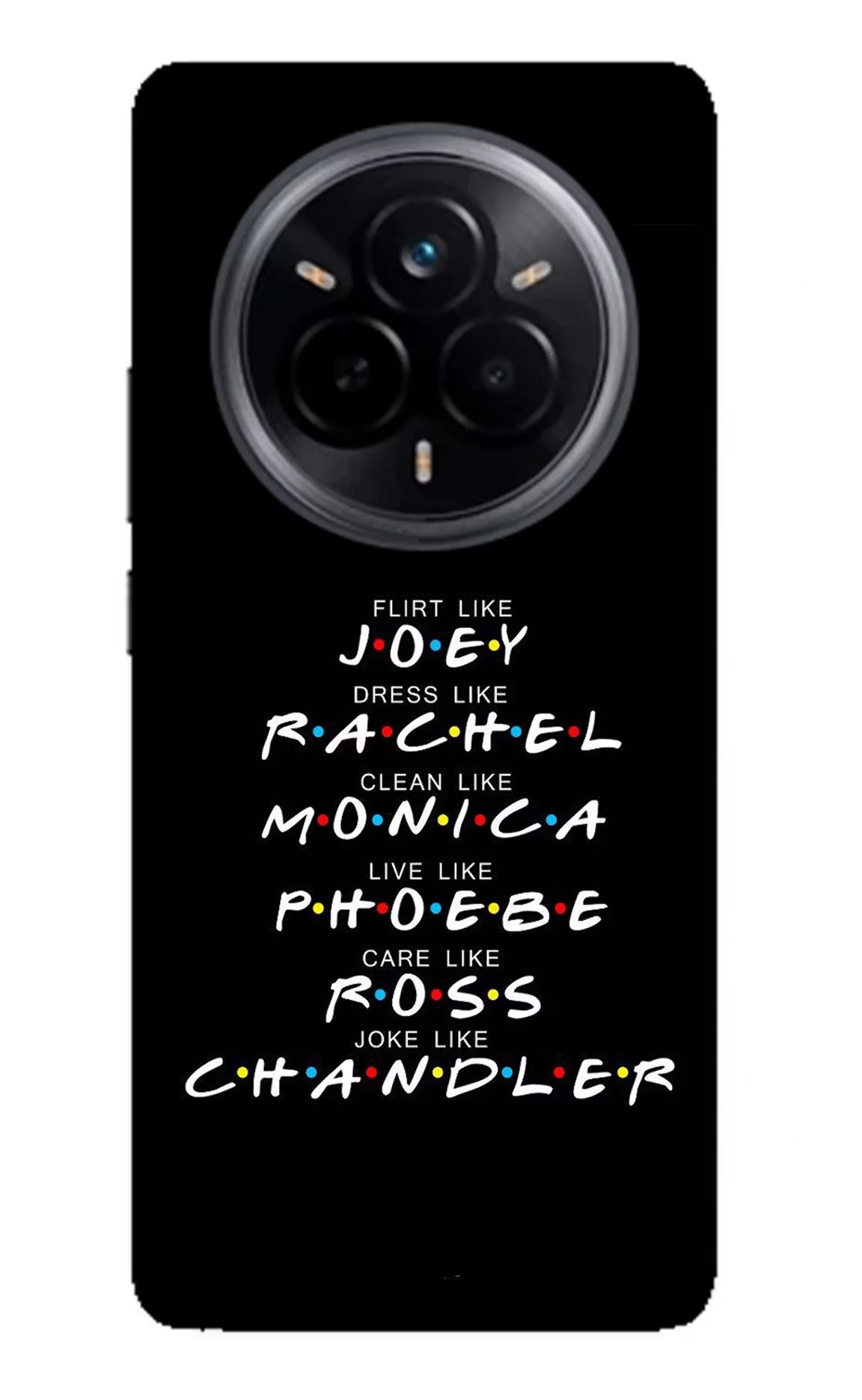 FRIENDS Character Realme 14 Pro 5G Glass Case - FRIENDS Character Realme 14 Pro 5G Glass Case FRIENDS Character Realme 14 Pro 5G Glass Case