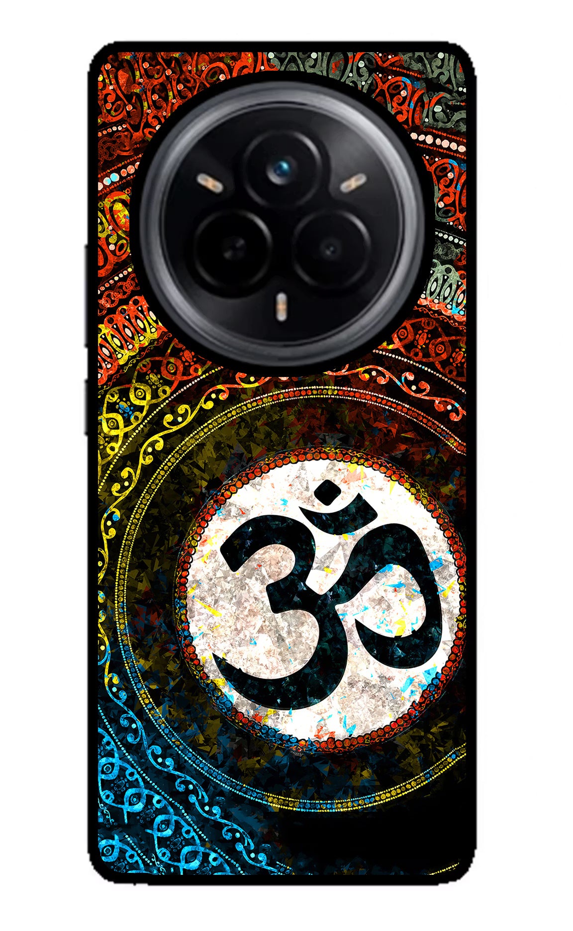 Om Cultural Realme 14 Pro 5G Glass Case - Om Cultural Realme 14 Pro 5G Glass Case Om Cultural Realme 14 Pro 5G Glass Case