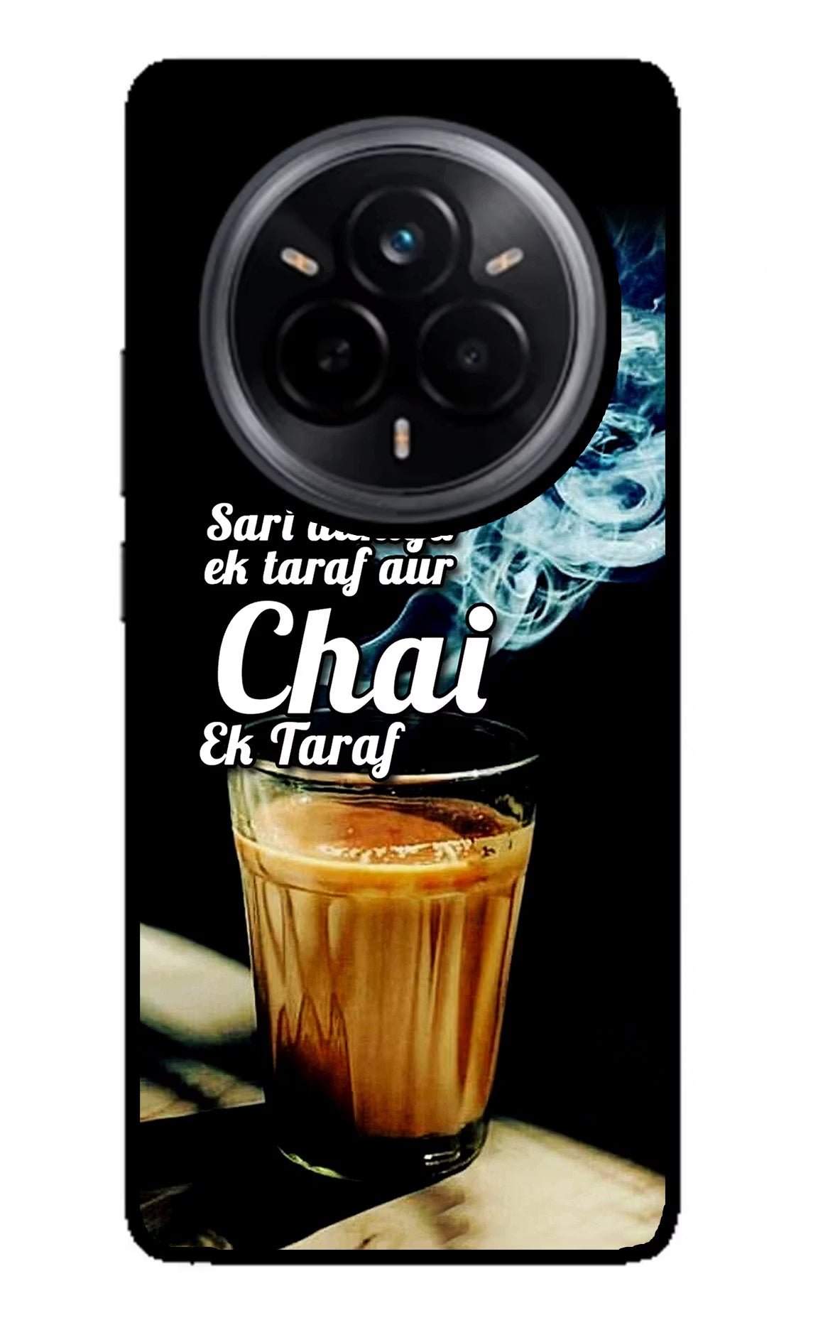 Chai Ek Taraf Quote Realme 14 Pro 5G Glass Case - Chai Ek Taraf Quote Realme 14 Pro 5G Glass Case Chai Ek Taraf Quote Realme 14 Pro 5G Glass Case