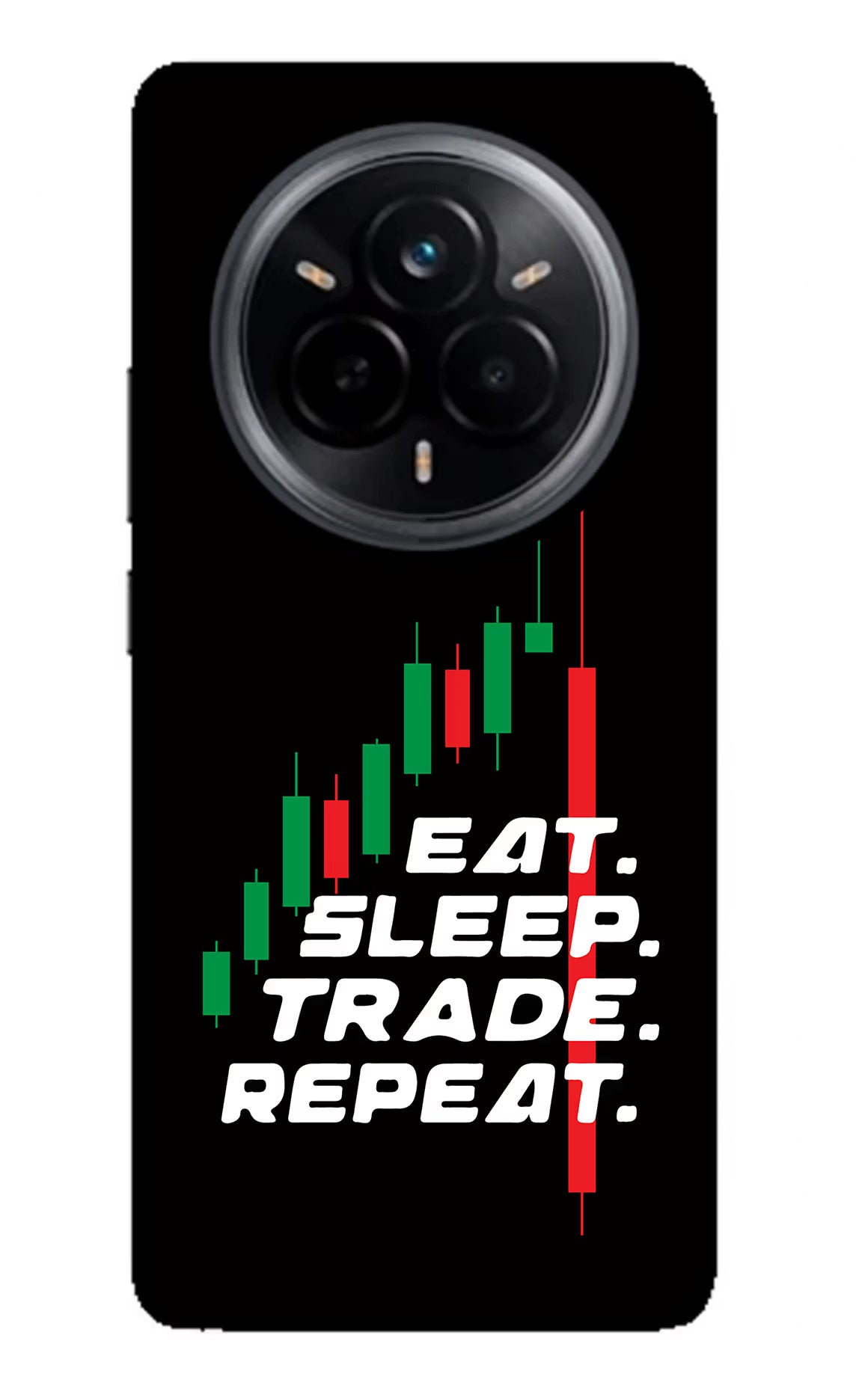 Eat Sleep Trade Repeat Realme 14 Pro 5G Glass Case - Eat Sleep Trade Repeat Realme 14 Pro 5G Glass Case Eat Sleep Trade Repeat Realme 14 Pro 5G Glass Case
