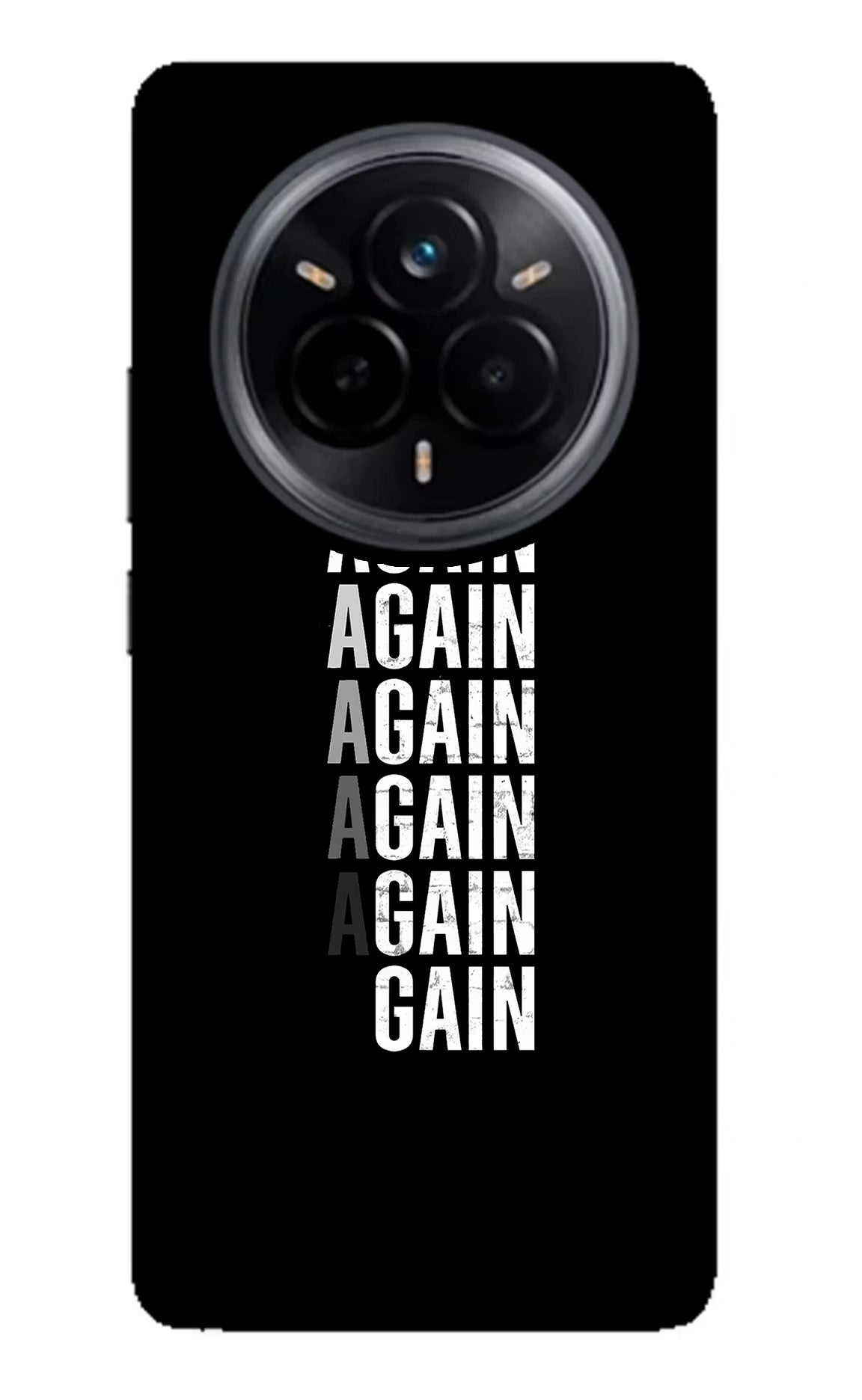 Again Again Gain Realme 14 Pro 5G Back Cover - Again Again Gain Realme 14 Pro 5G Glass Case Back Cover by Casekaro Again Again Gain Realme 14 Pro 5G Glass Case Back Cover by Casekaro