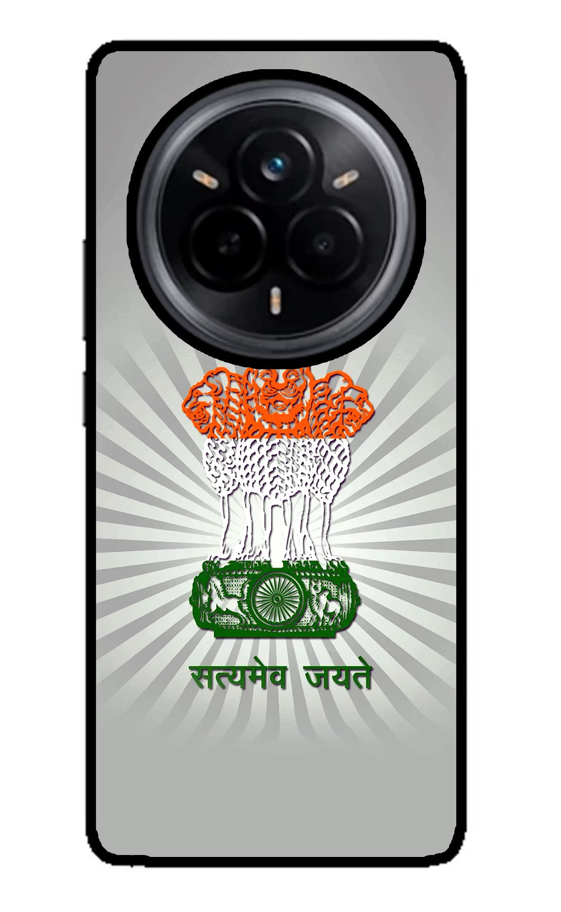 Satyamev Jayate Art Realme 14 Pro 5G Back Cover - Satyamev Jayate Art Realme 14 Pro 5G Glass Case Back Cover by Casekaro Satyamev Jayate Art Realme 14 Pro 5G Glass Case Back Cover by Casekaro