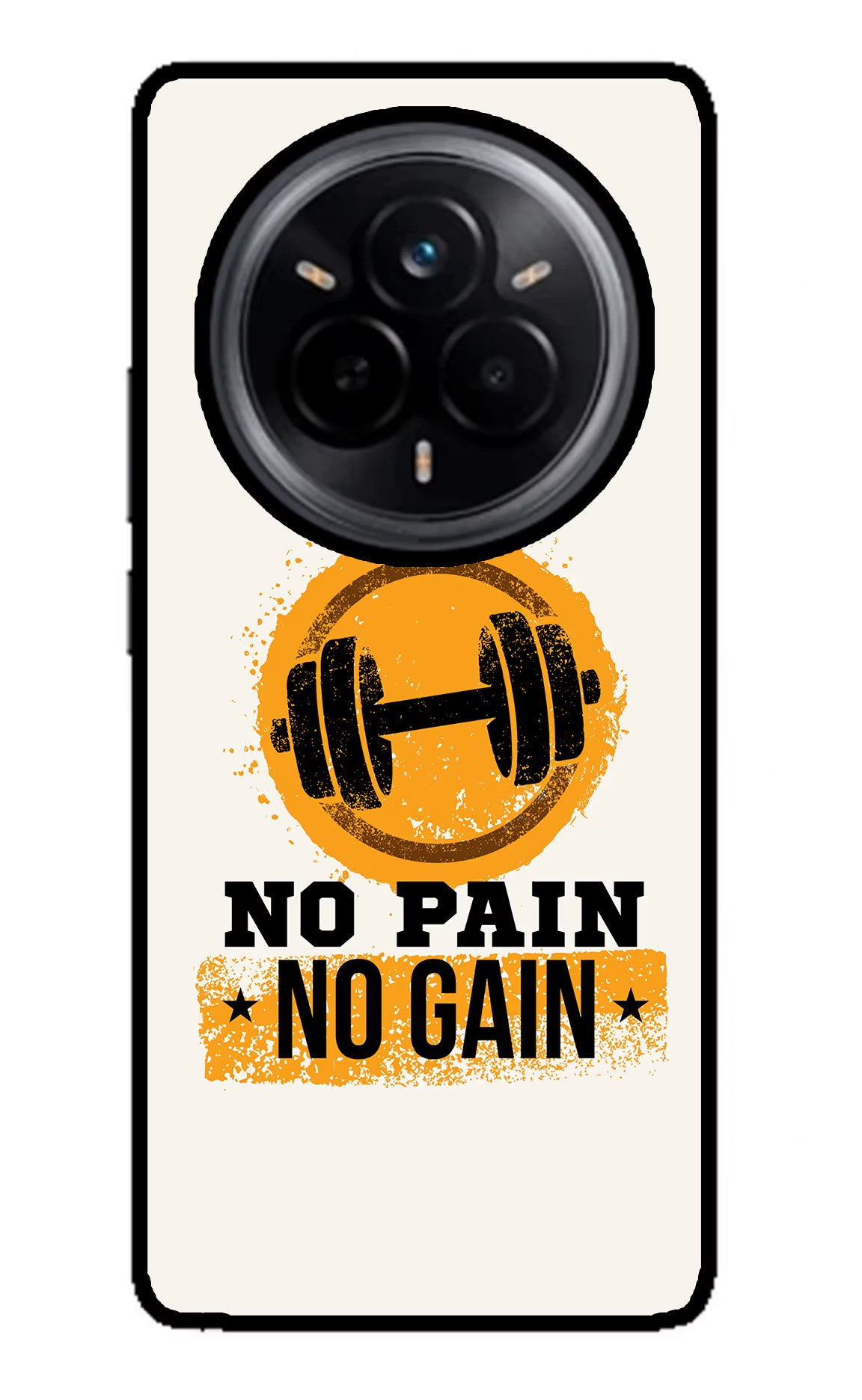 No Pain No Gain Realme 14 Pro 5G Glass Case - No Pain No Gain Realme 14 Pro 5G Glass Case No Pain No Gain Realme 14 Pro 5G Glass Case